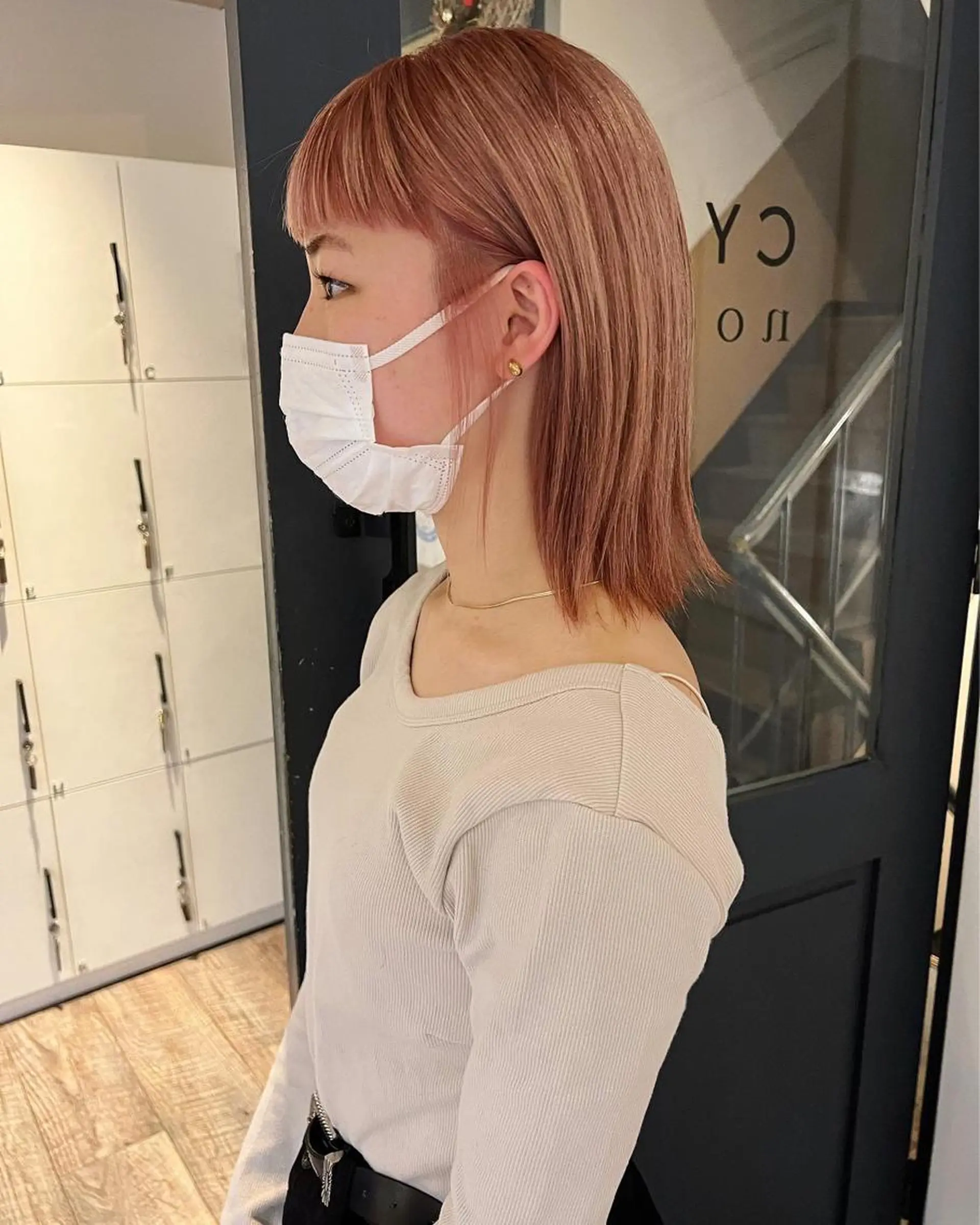 ショート カラー パーマ ヘアアレンジ メンズ キッズ ネイル マツエク・マツパ メンズブリーチ アディクシーカラー ブリーチ ピンクカラー カラーマツエク カット ヘアカラー トリートメント ウルフレイヤーカット /チヒロのヘアスタイル