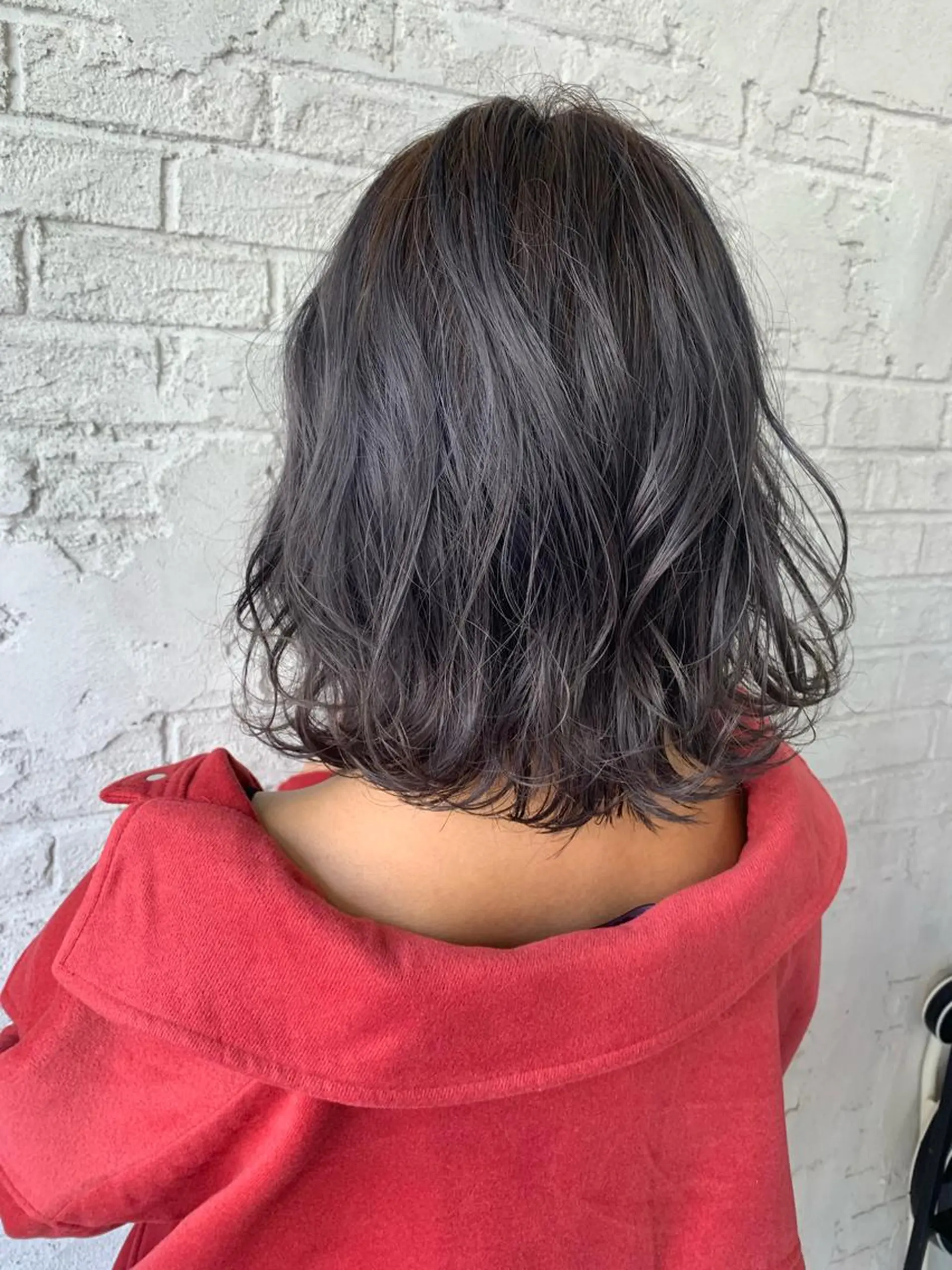 ミディアム パープルカラー 🇺🇸ハイライト特 化美容師🇺🇸漆沢のヘアスタイル