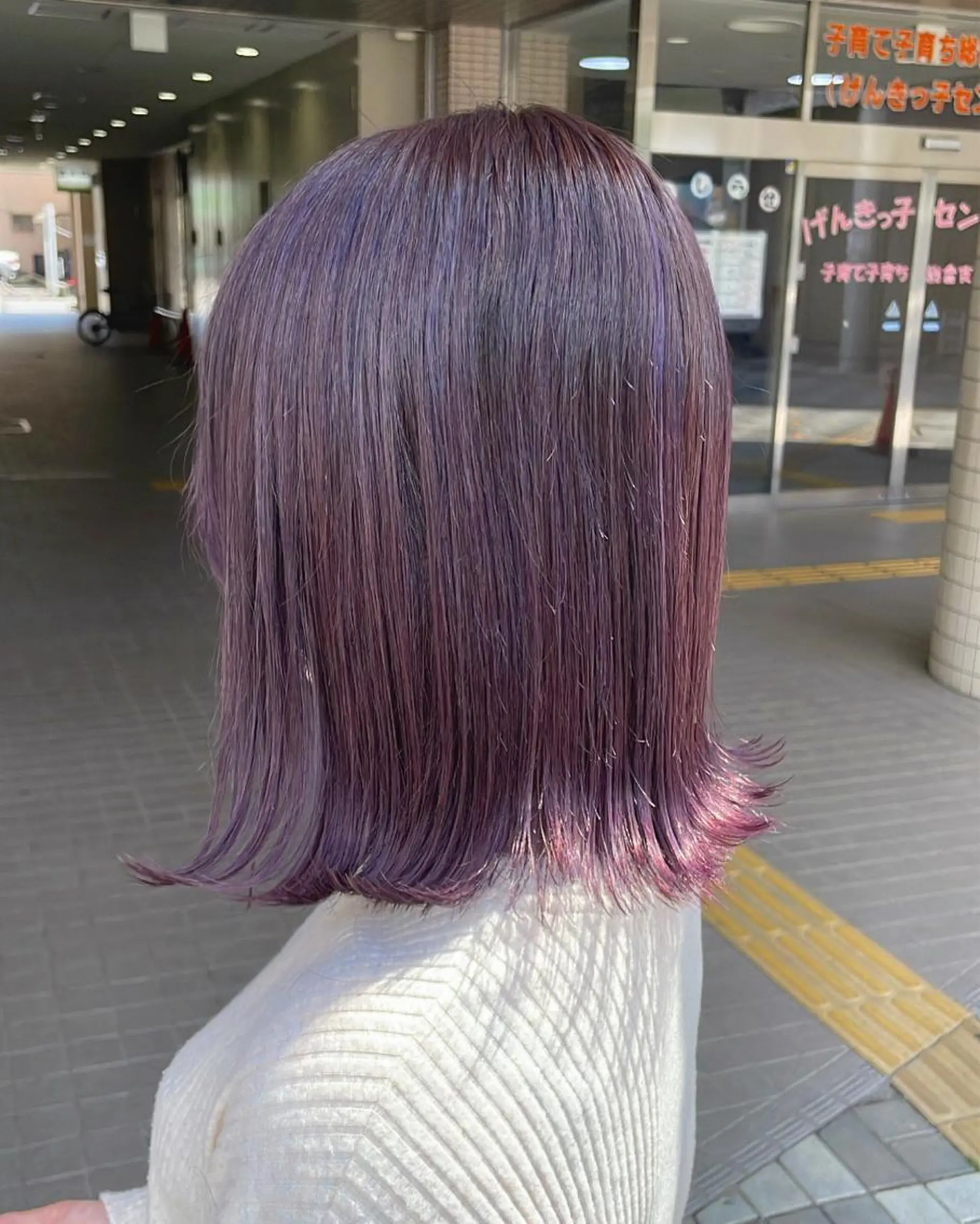 ミディアム カラー ヘアアレンジ グレージュ ピンクカラー 🌸HONOKA🌸 【グレージュ】のヘアスタイル