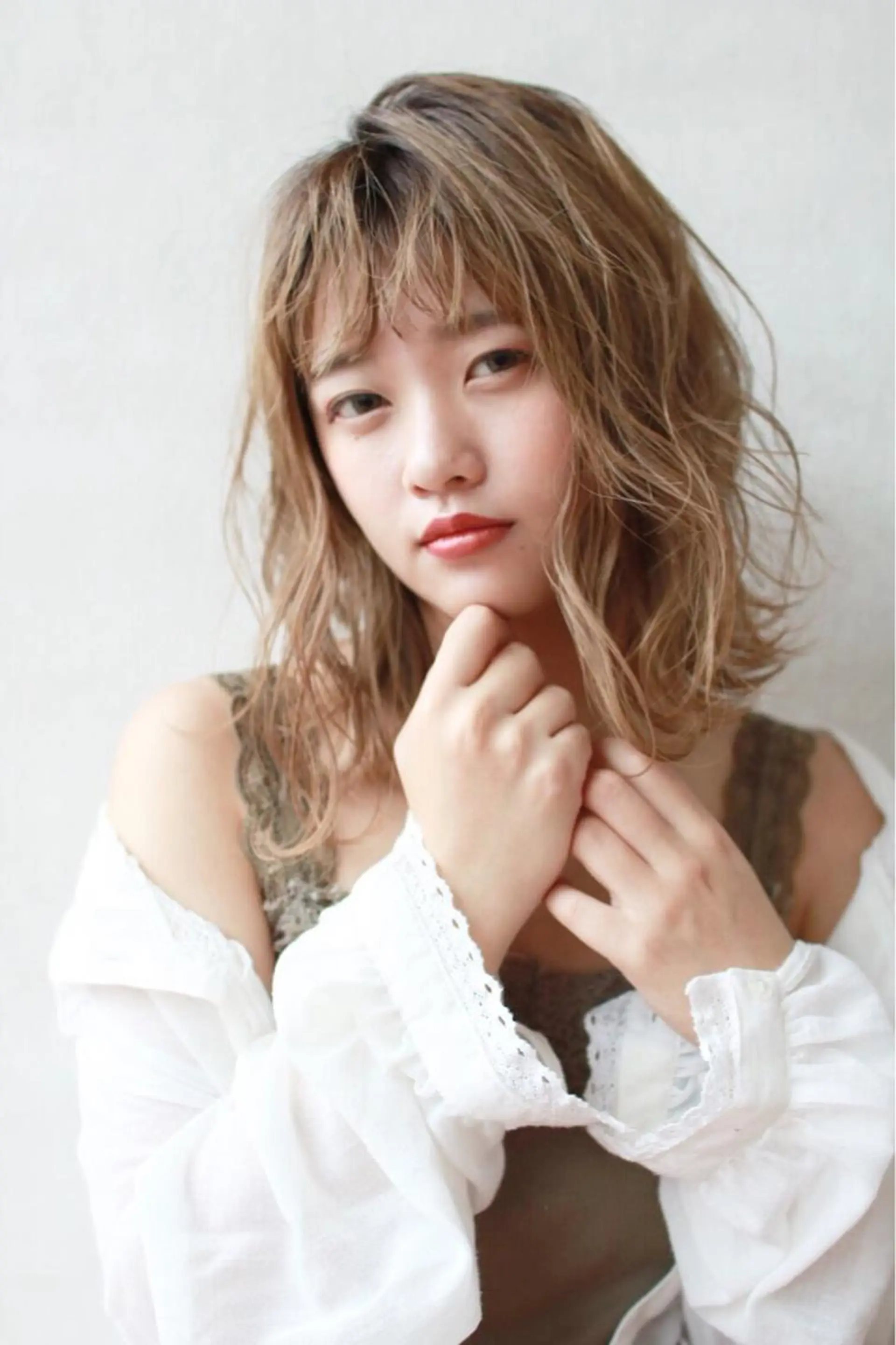 ミディアム カラー パーマ カット パーマ まつげ兼任しもさこ 🌟レイヤー得意のヘアスタイル