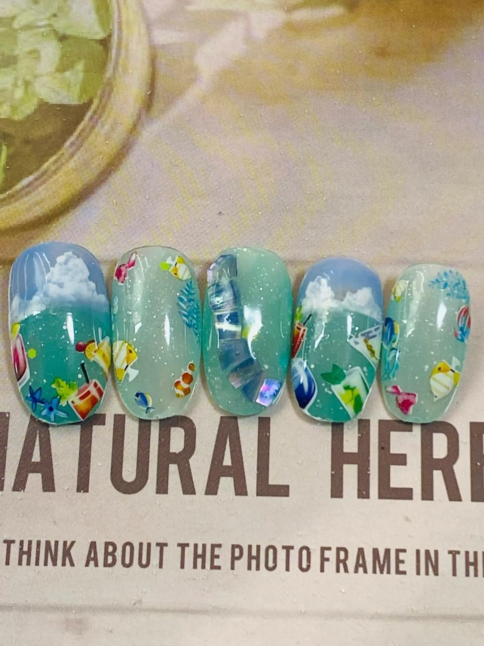 ネイル 夏ネイル 自宅ネイルサロン ♦️nuance♦️のネイルデザイン