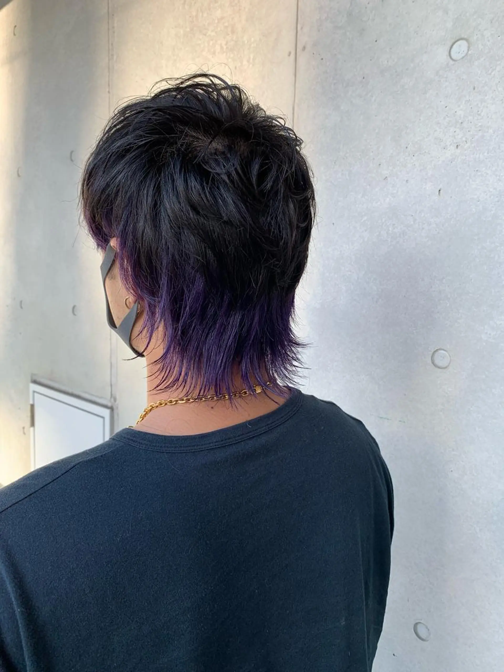 ショート カラー メンズ メンズウルフカット ウルフカット カット ヘアカラー 難波 勝哉のヘアスタイル