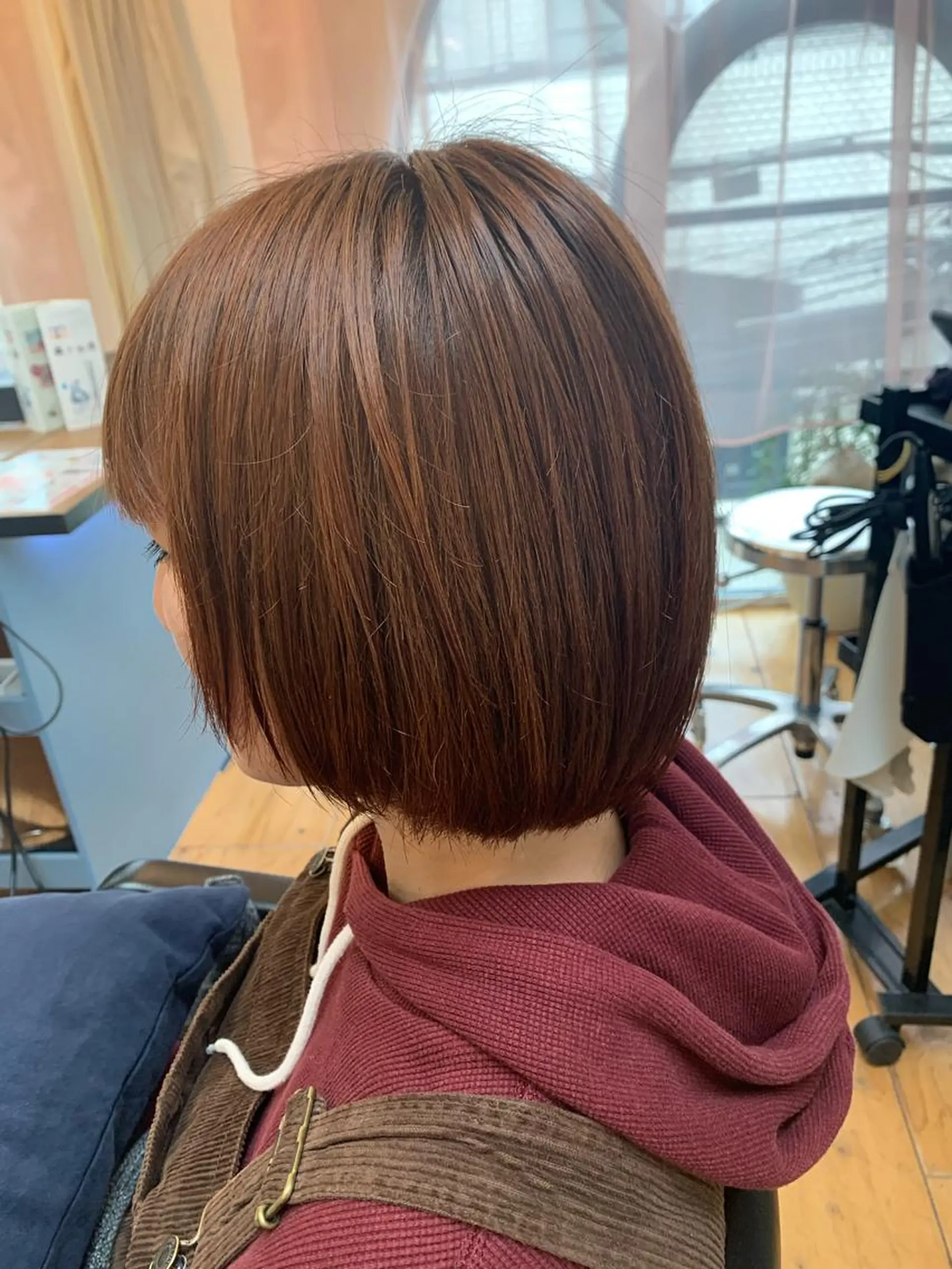 ミディアム カラー Lagom なかだのヘアスタイル