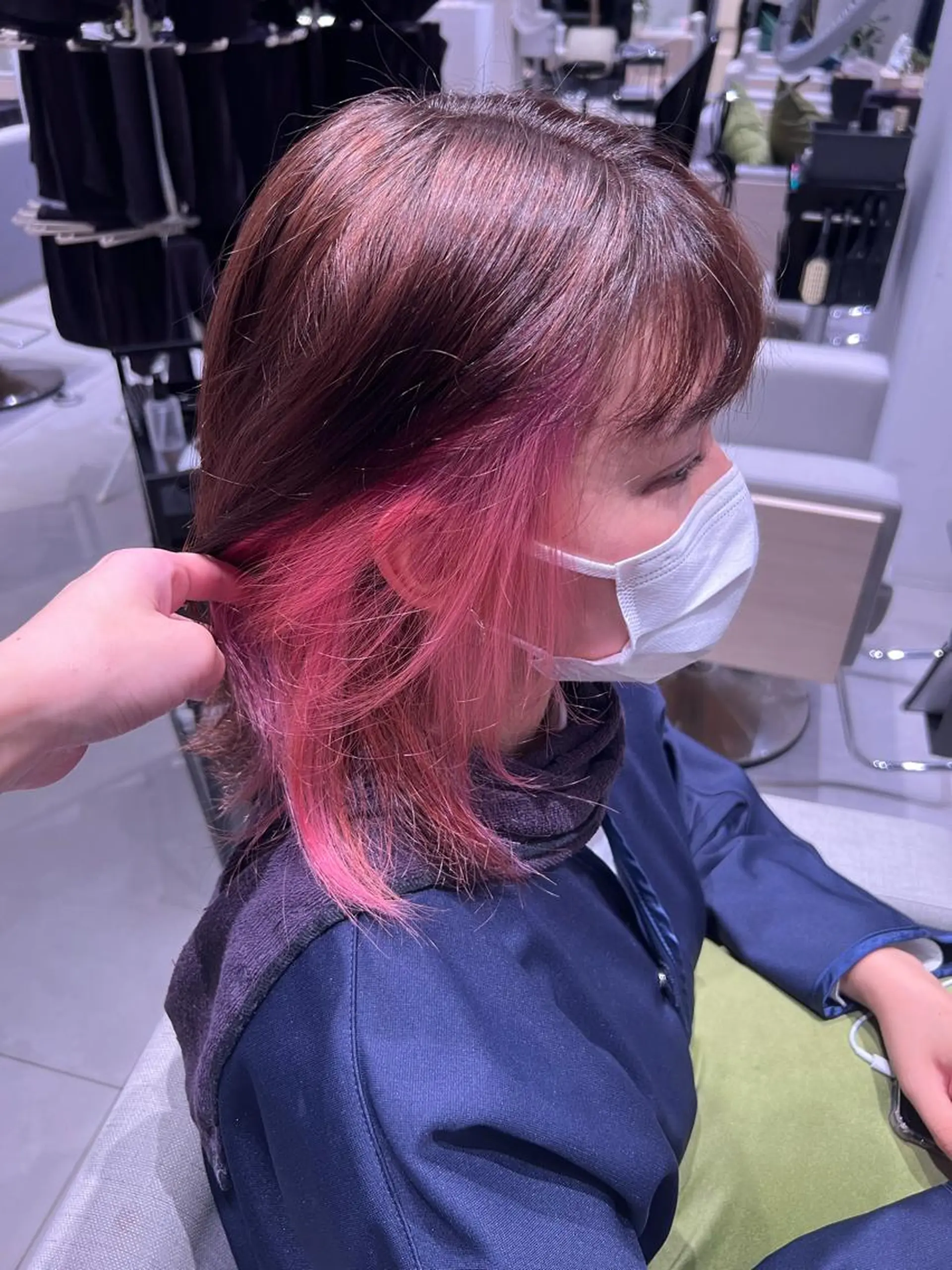 ミディアム カラー stair:case 武蔵小杉所属・パーマモデル募集中 🧡‬‪田中颯士のヘアスタイル