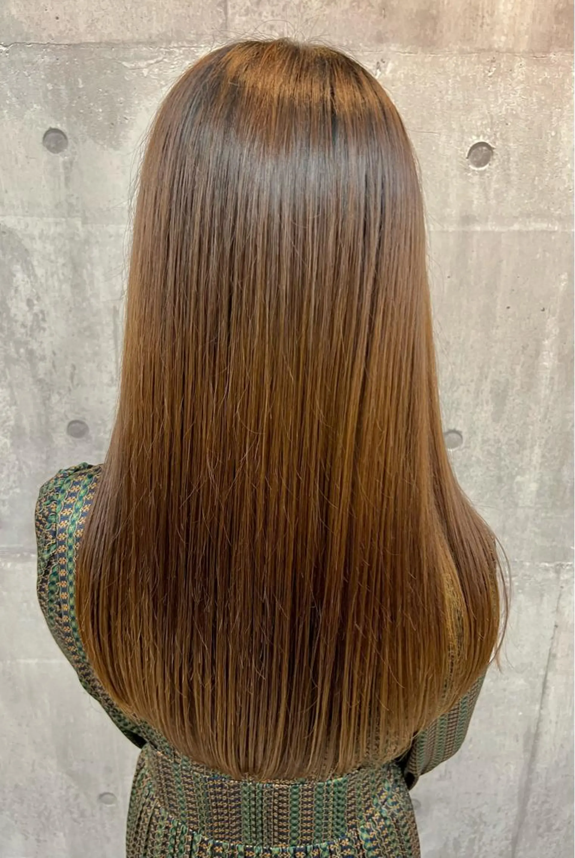 ロング トリートメント 酸熱トリートメント トリートメント 興津/韓国レイヤー ダブルカラー美髪縮毛のヘアスタイル