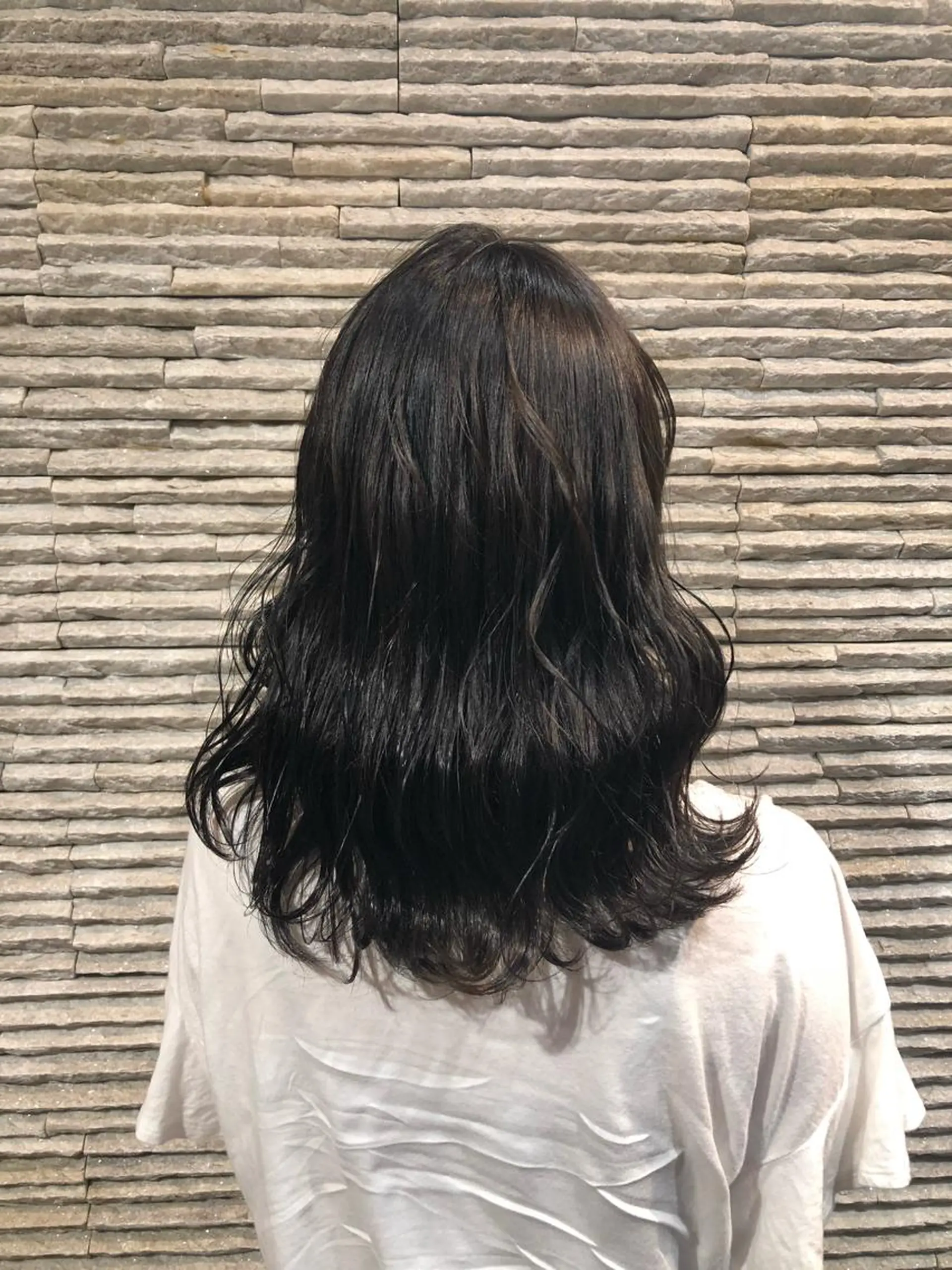 セミロング カラー ヘアアレンジ 嶋田 ゆきのヘアスタイル