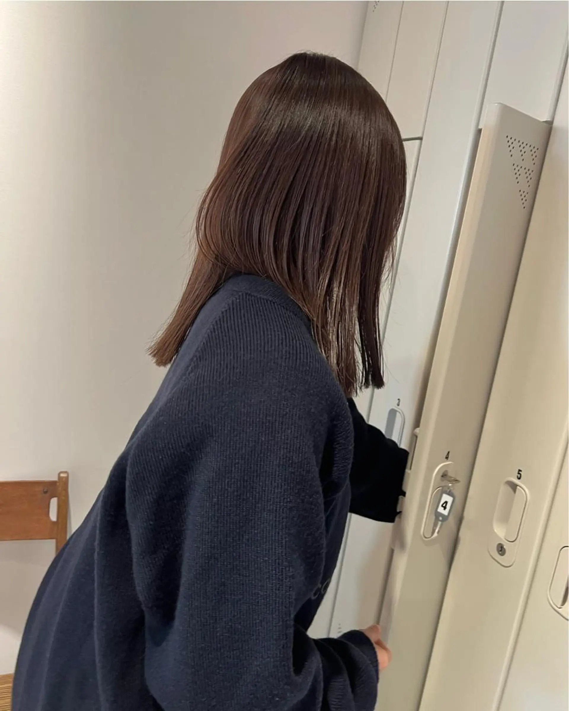 ミディアム カラー io濱川 遥のヘアスタイル