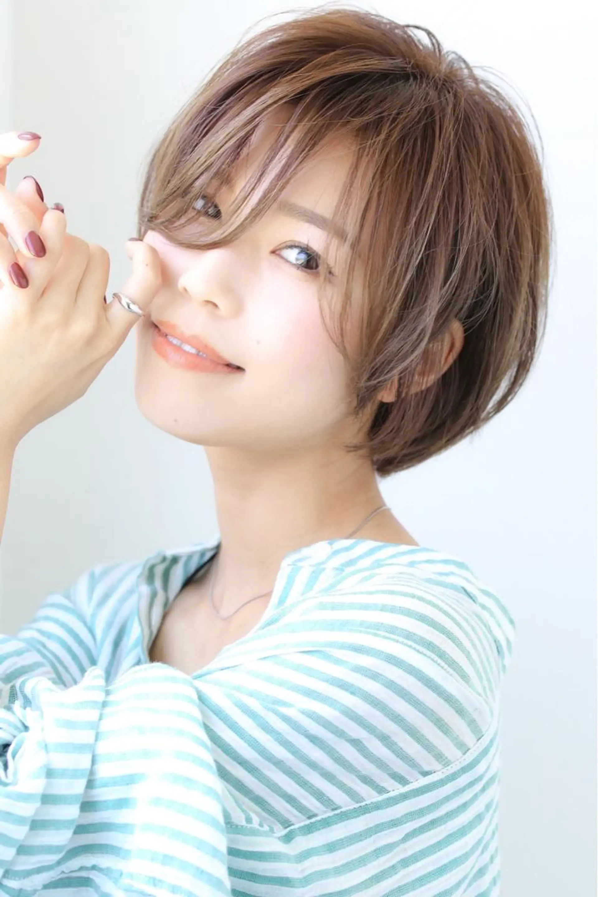 ショート AMI Hair  supply所属・髪質改善カラー韓国風 レイヤーtudaのヘアスタイル