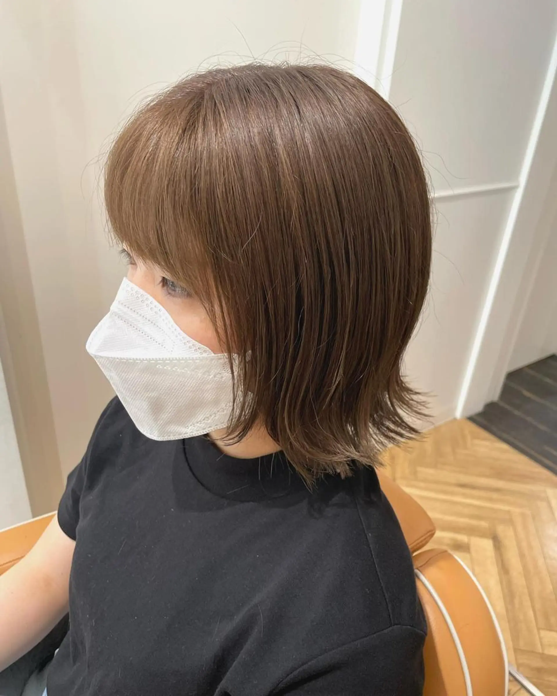 ミディアム カラー パーマ ヘアアレンジ メンズ キッズ ネイル マツエク・マツパ 透明感カラー オリーブカラー 🫧垢抜けヘア🫧 SHIORIのヘアスタイル