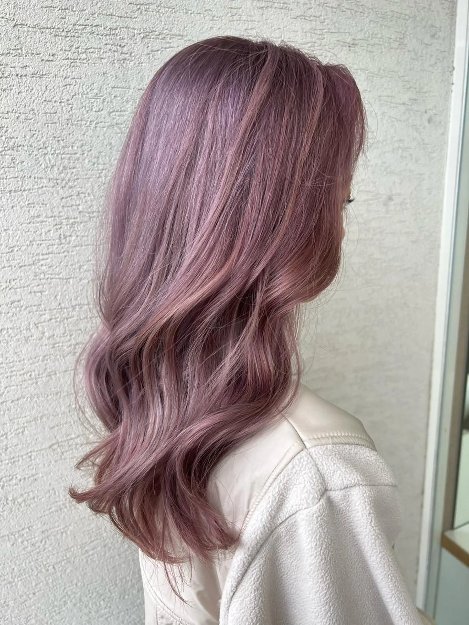 カラー ラベンダーカラー ALEAP himekaのヘアスタイル