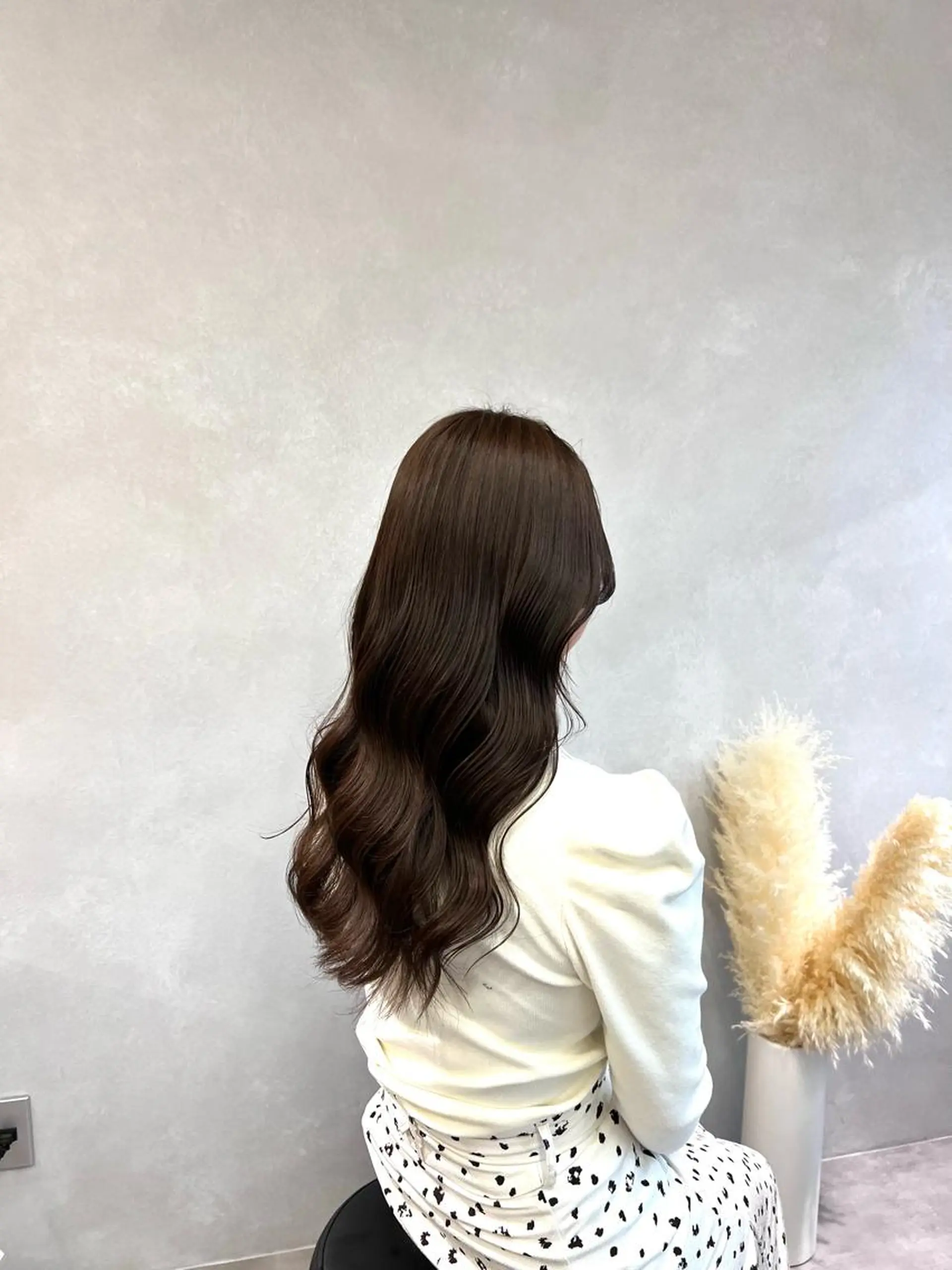 ロング カラー ブリーチ ブラウンカラー チョコレートブラウン ダブルカラー ブリーチなしカラー カット ヘアカラー トリートメント 🌿ダブルカラー/ 明大前/中村渓太のヘアスタイル