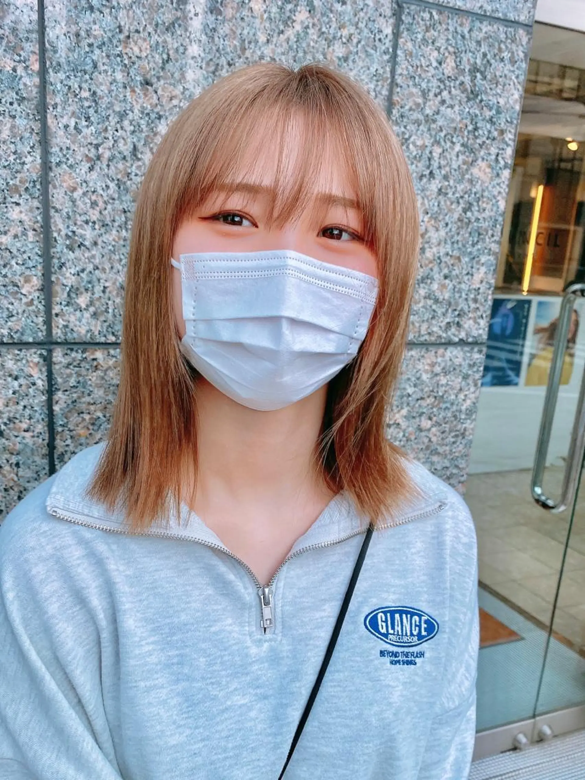 ミディアム カラー ヘアカラー トリートメント 山田勇真 ボブ/縮毛矯正/金山のヘアスタイル