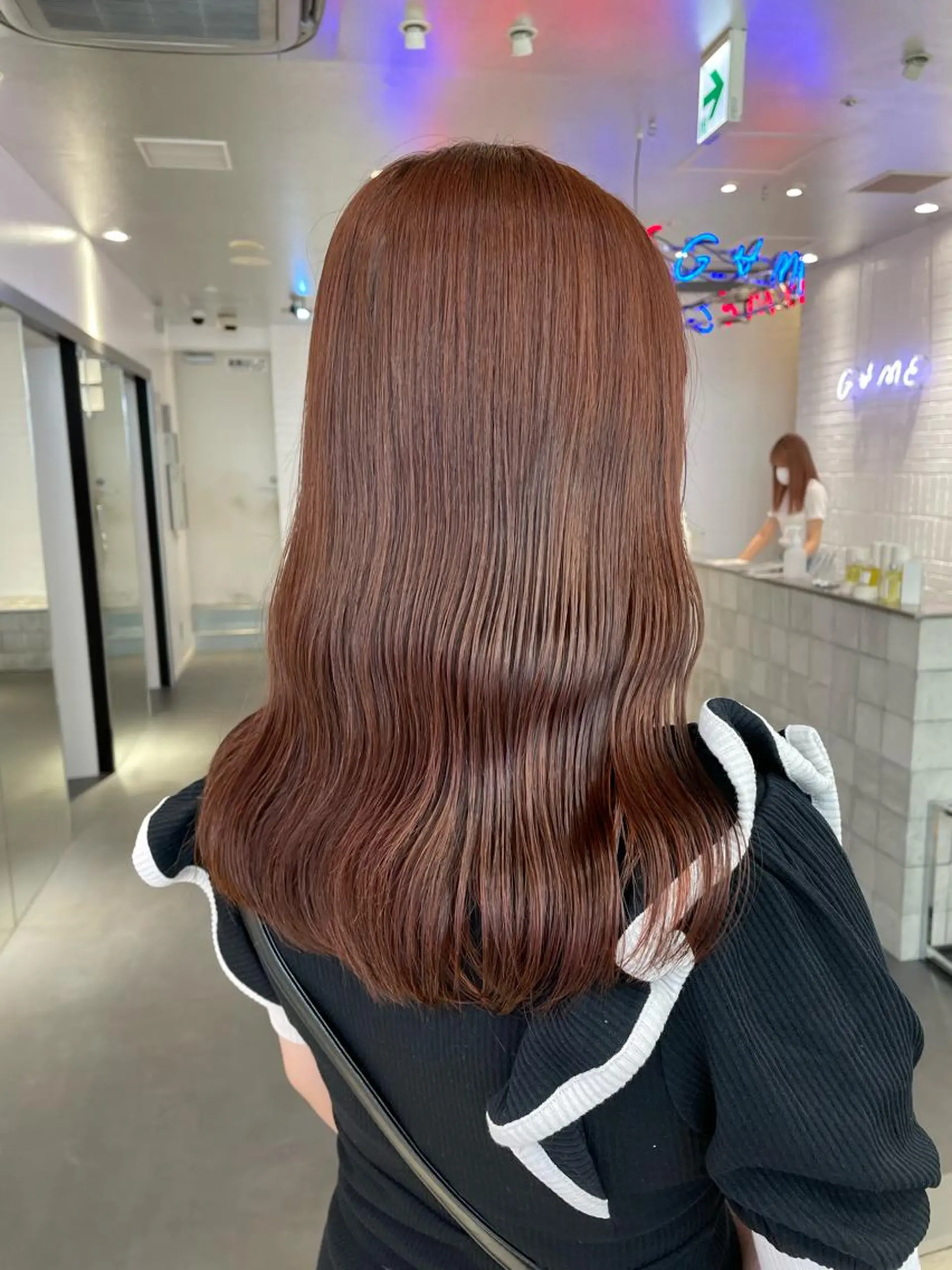 ロング カラー ヘアカラー トリートメント 🦄垢抜けボブ特化× 暖色カラー未来🦄のヘアスタイル