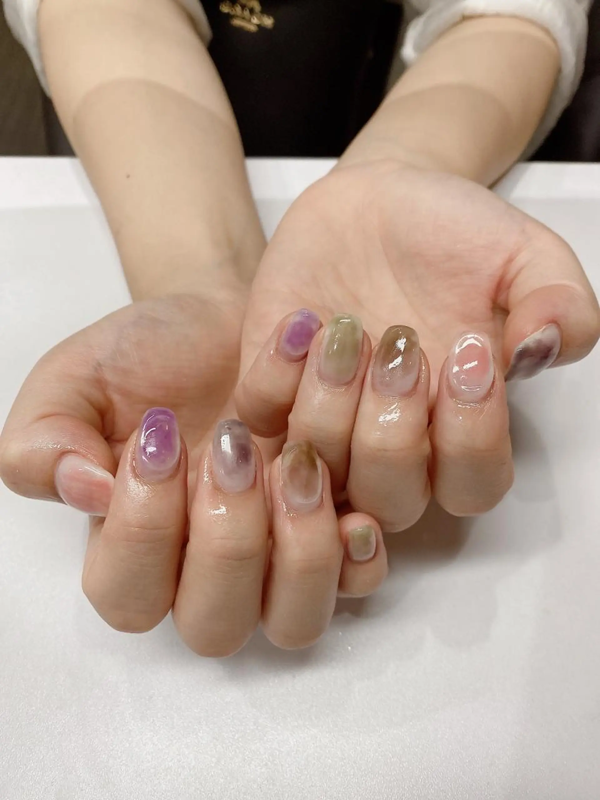 ネイル ニュアンスネイル 錦糸町 mi_nailのネイルデザイン