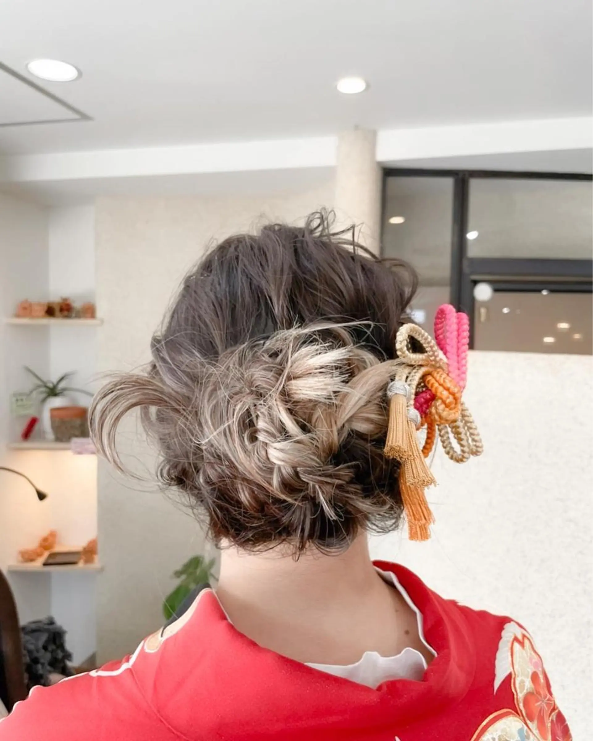 ヘアアレンジ ヘアセット 角戸 りおのヘアスタイル