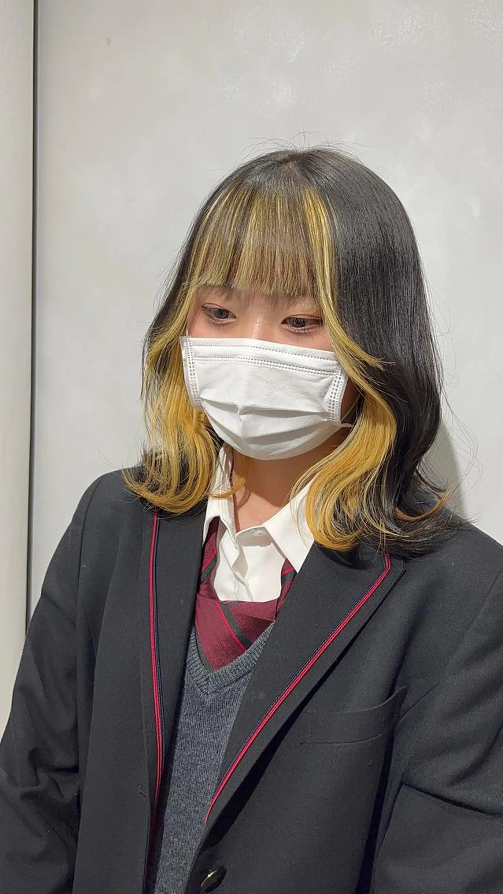 ミディアム カラー 髪質改善/縮毛矯正 レイヤー/松川匠のヘアスタイル