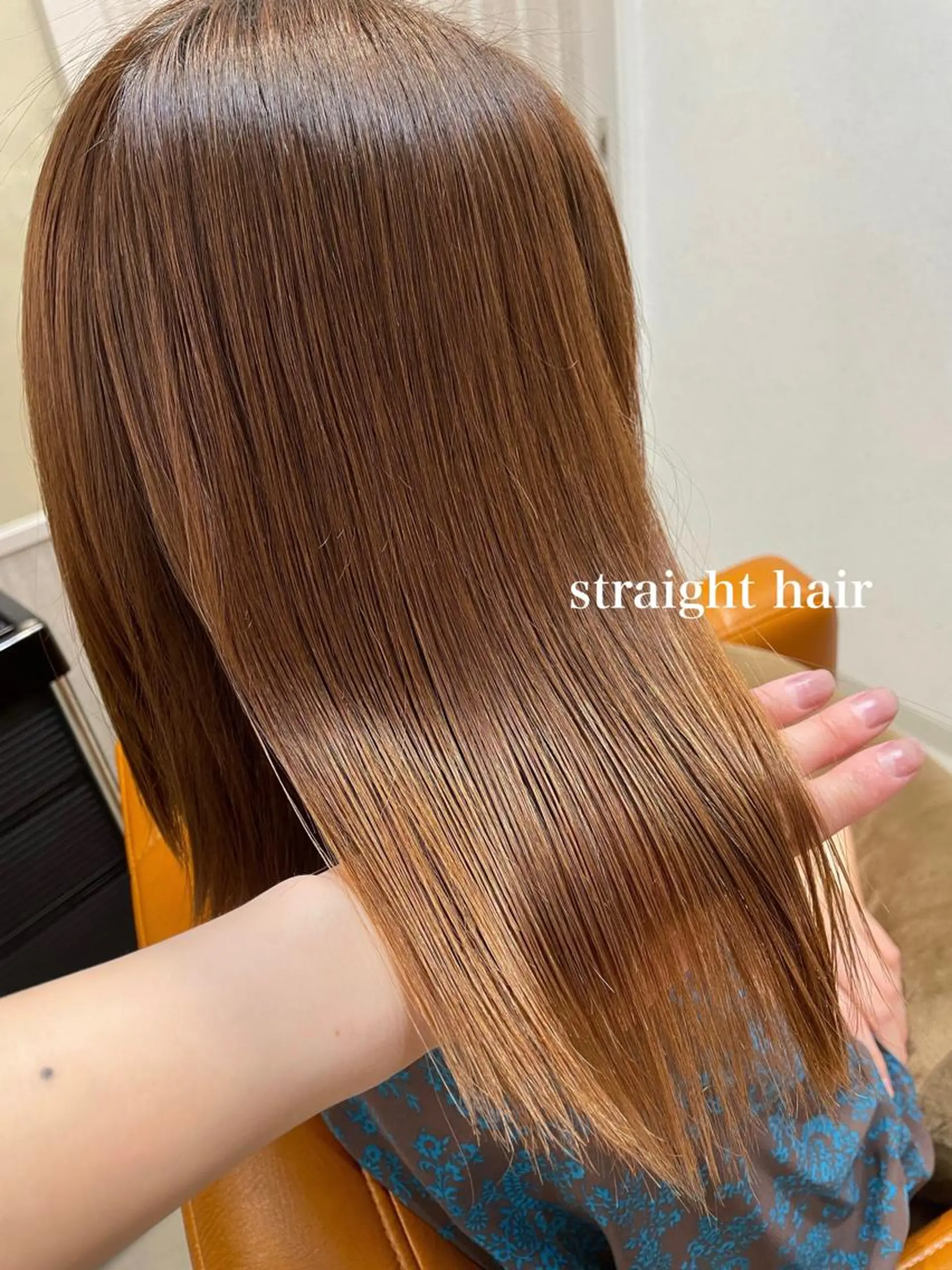 ミディアム カット 縮毛矯正 トリートメント 小松崎 結花のヘアスタイル