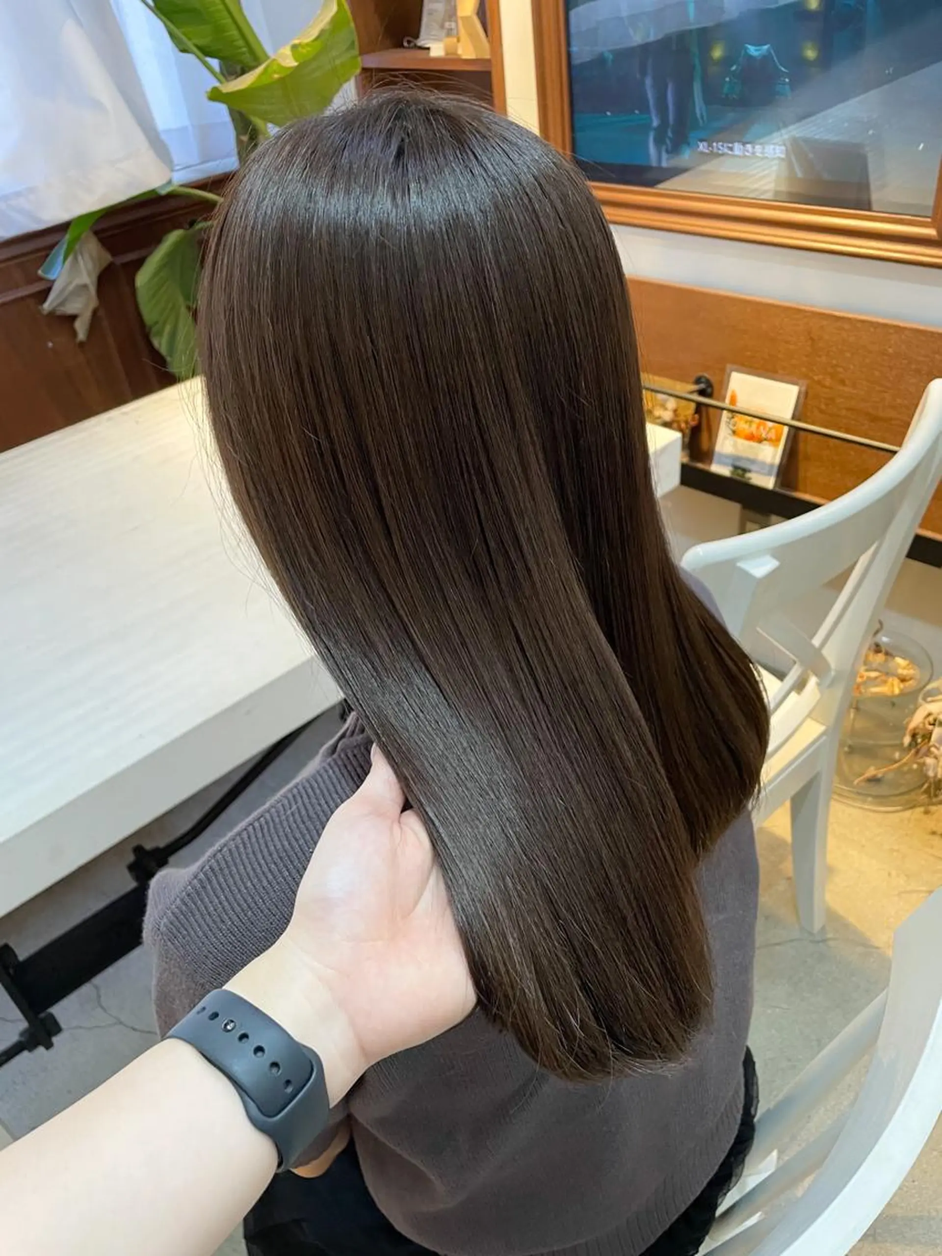 セミロング 縮毛矯正 カット ヘアカラー トリートメント ｅｒｉ 🧴🫧のヘアスタイル