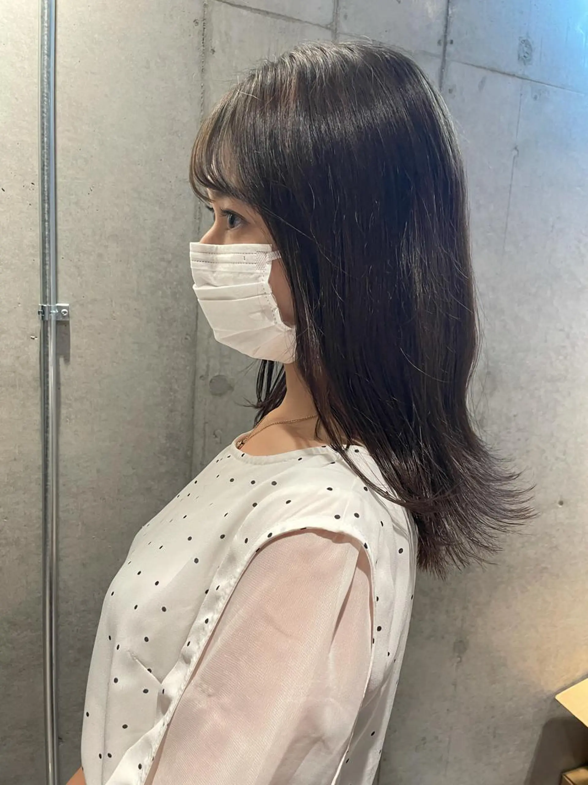 セミロング チョコレートブラウン 佐藤 蓮のヘアスタイル