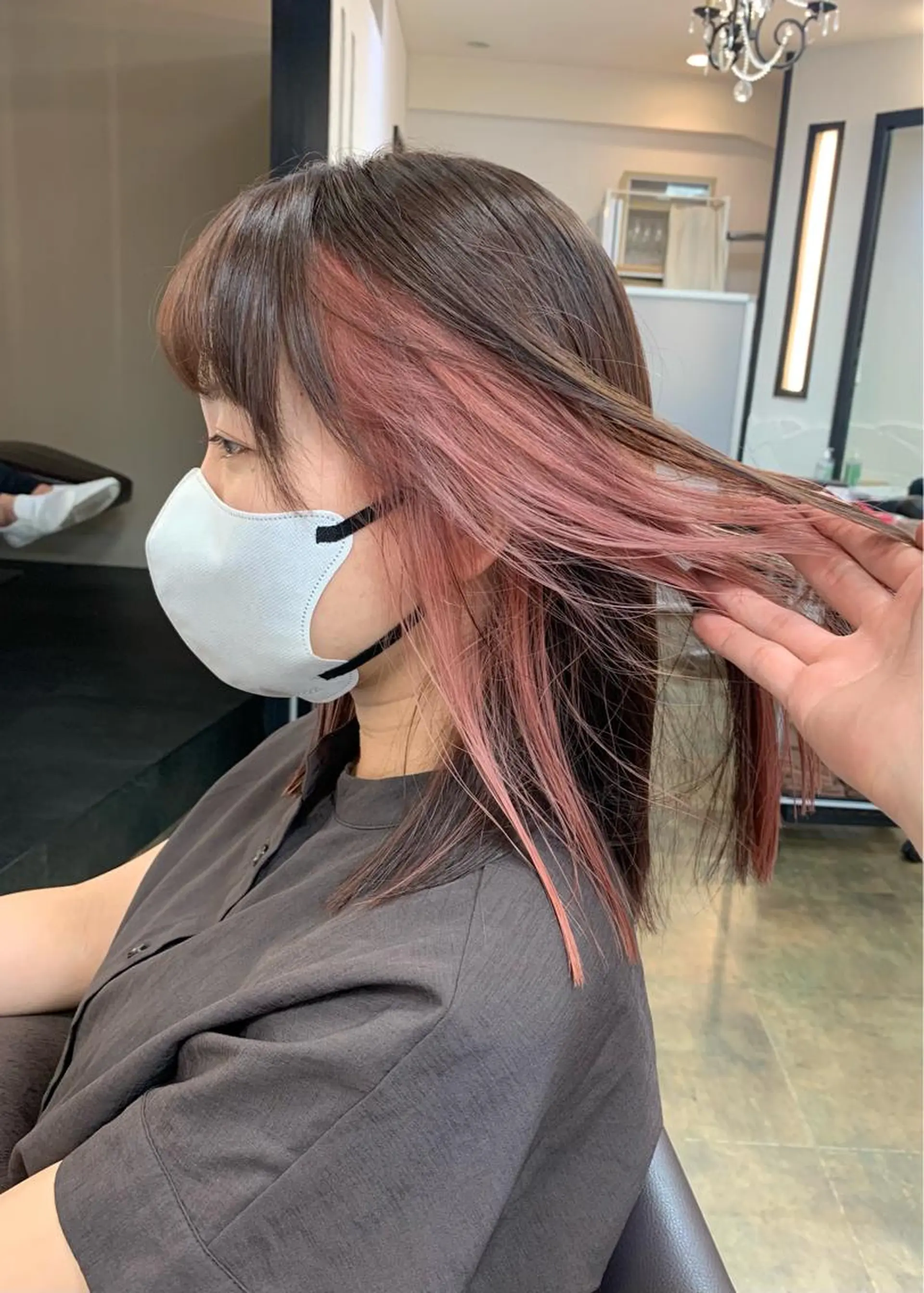 ミディアム カラー ピンクカラー ヘアカラー トリートメント LUMO所属・矢野 晃平のヘアスタイル