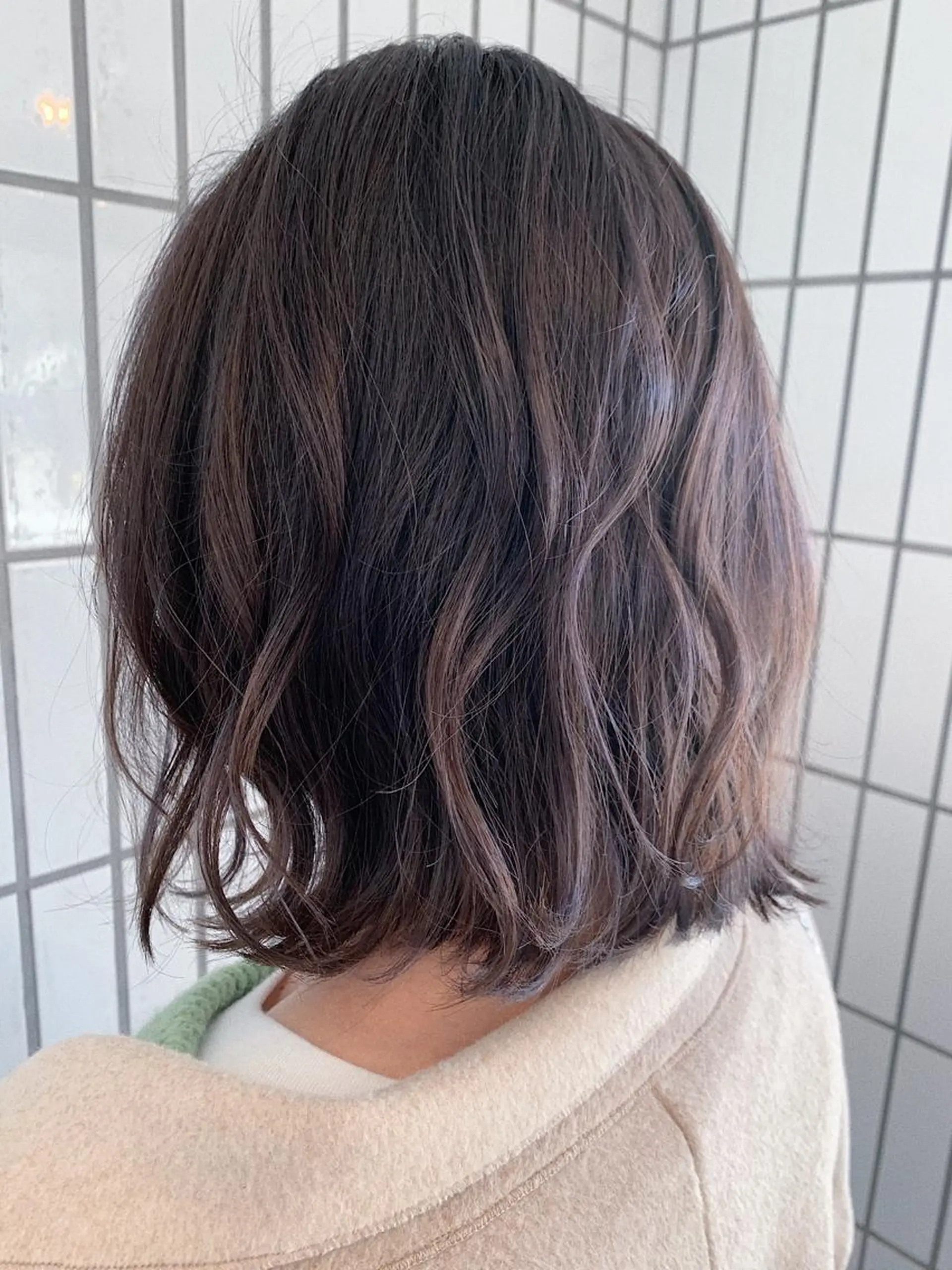 ミディアム カラー ハットリ /北習志野のヘアスタイル