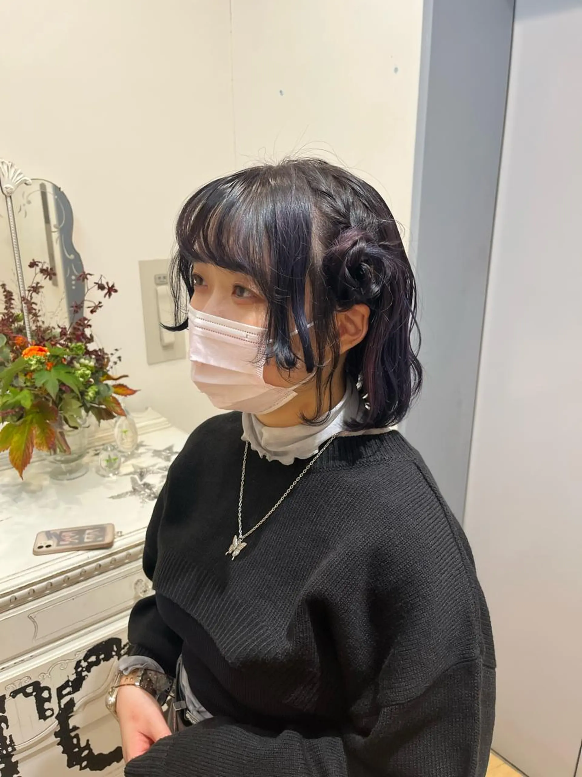 ミディアム パープルカラー 💠つたふうか/ 韓国/メンズヘア💠のヘアスタイル