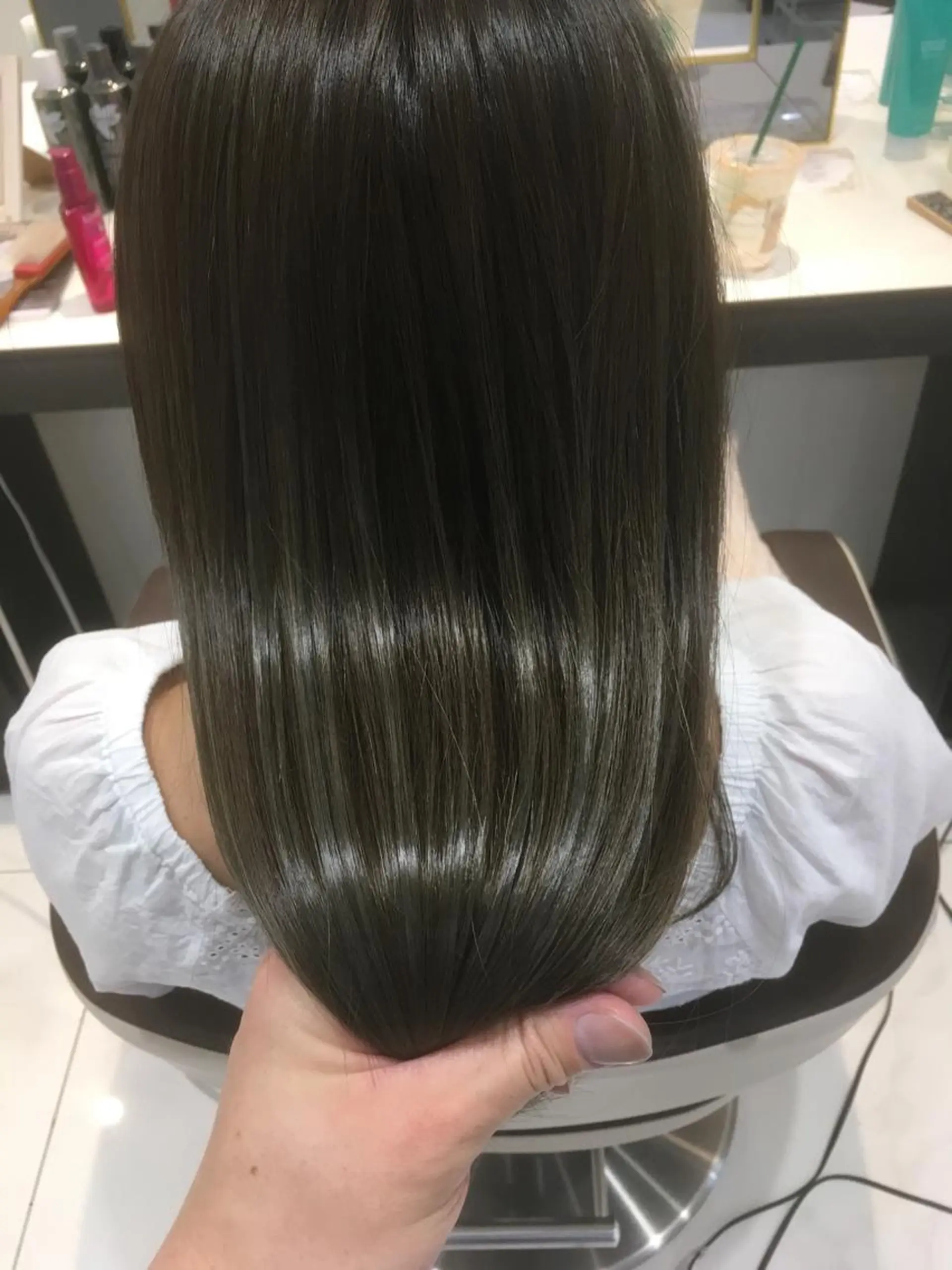 ロング カラー カット 縮毛矯正 井口 真人のヘアスタイル