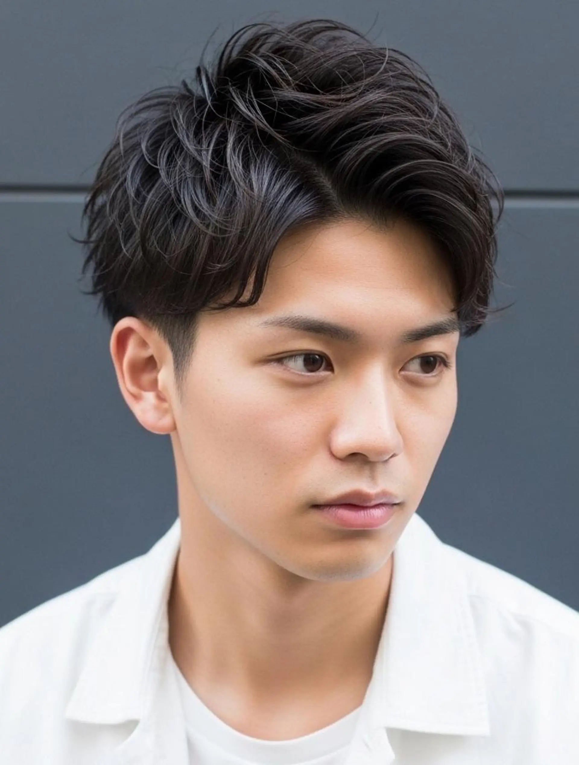 メンズ オールバック アップバング センターパート フェードカット フェザーパーマ カット ヘッドスパ HAYATE/ メンズ/パーマのヘアスタイル