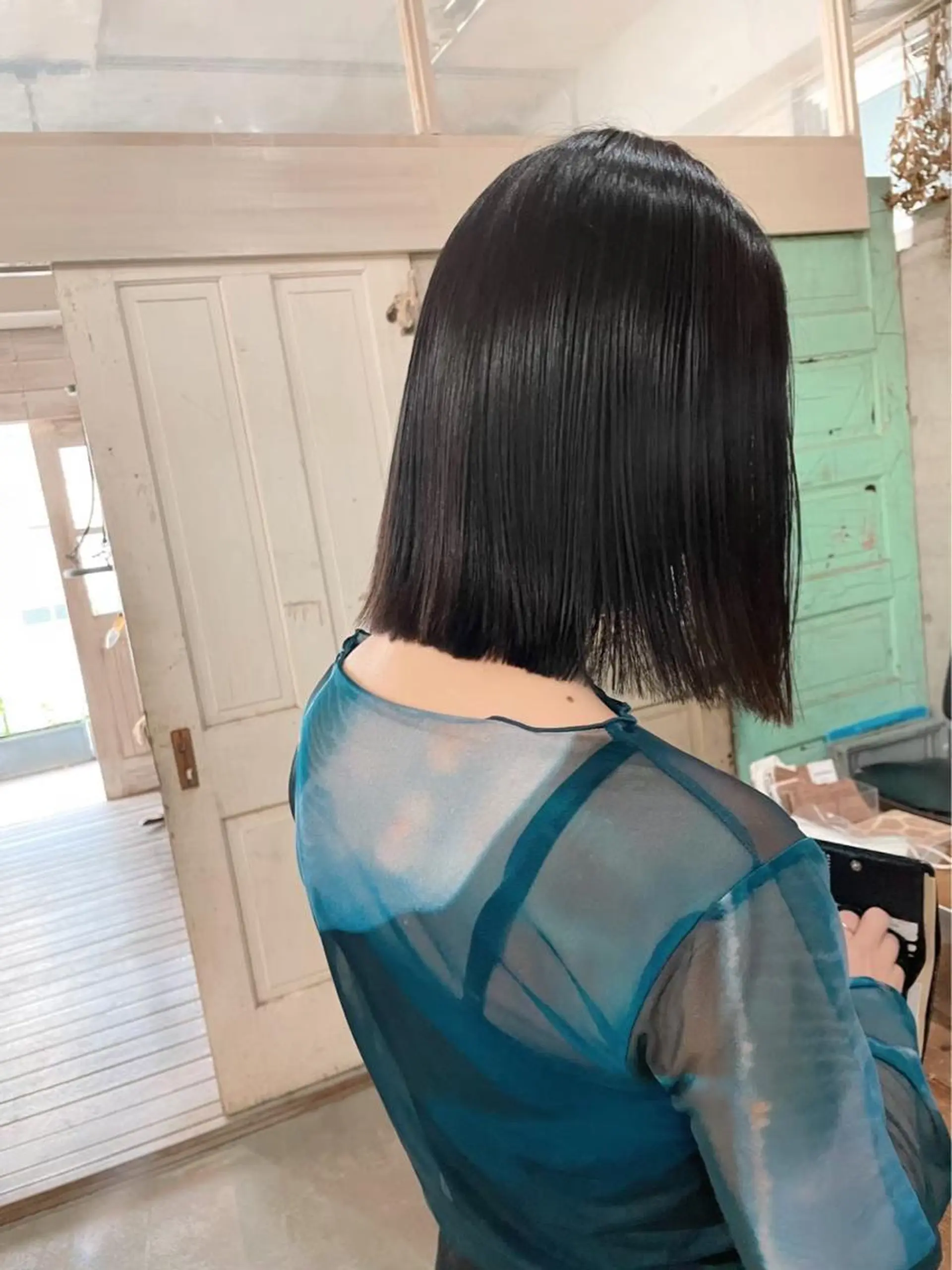 ミディアム カラー ヘアアレンジ メンズ キッズ デザインパーマ メンズカット 郁美のヘアスタイル