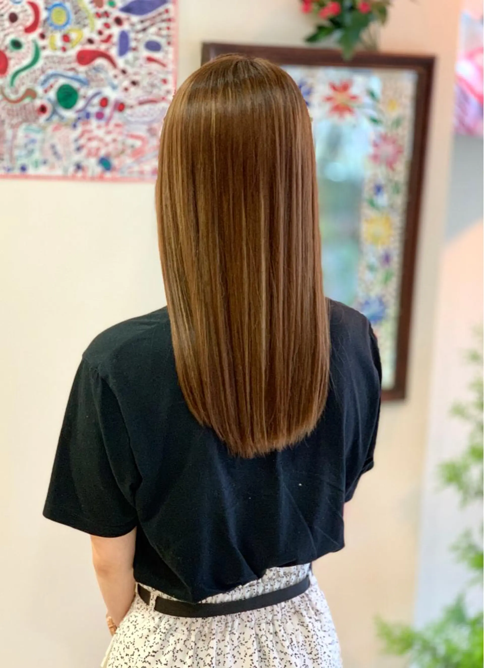 セミロング 縮毛矯正 錦織 勝のヘアスタイル