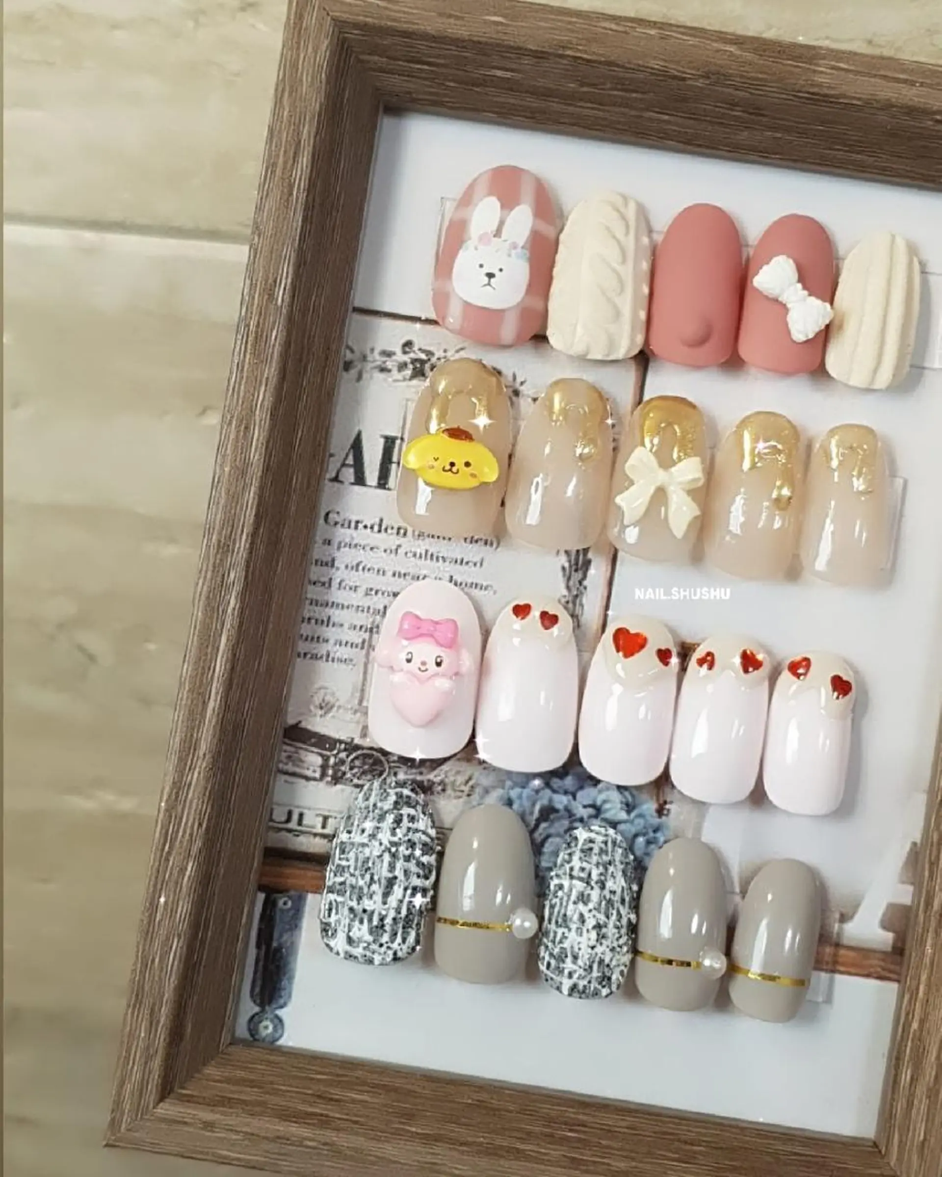 ネイル 持ち込み ニュアンスネイル シンプルネイル 冬ネイル 3dパーツ/流行り 👧shushu❤️のネイルデザイン