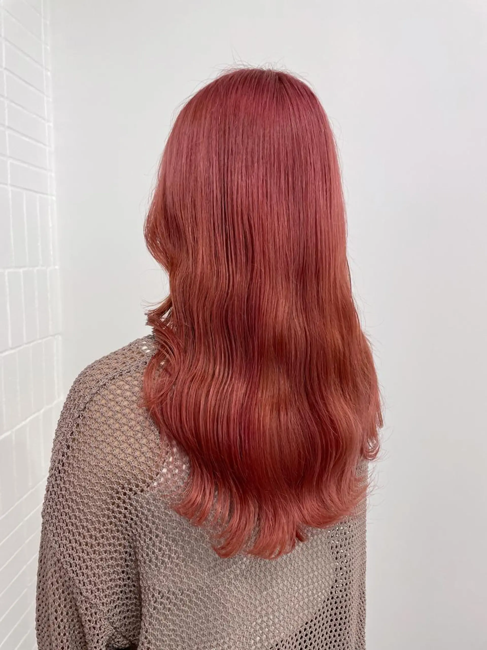 ロング カラー ヘアアレンジ オレンジ ピンクカラー ボブ×柔らかいカラー 🌷misaki𓍼のヘアスタイル