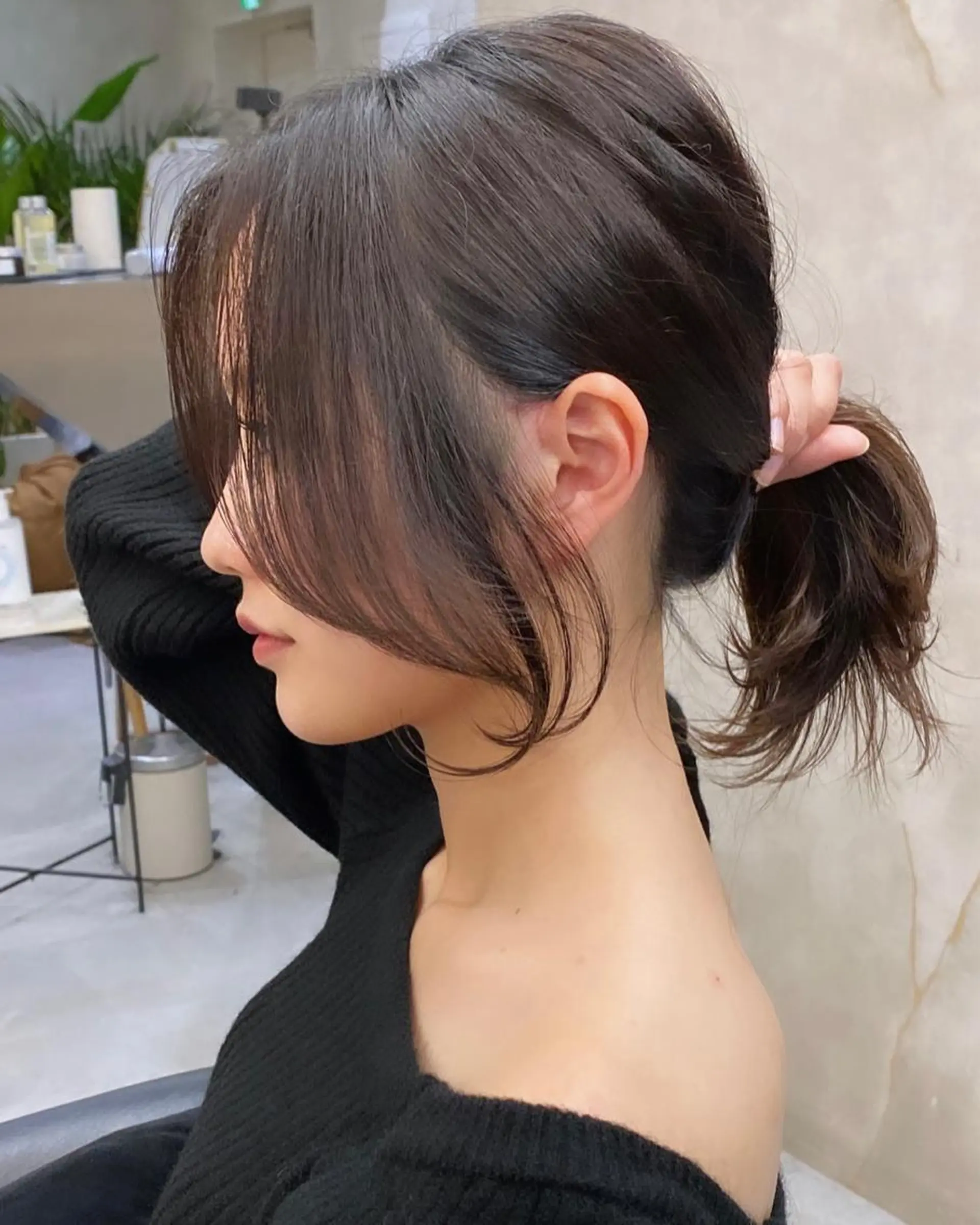 ミディアム 小顔カット カット トリートメント レイヤーと顔まわり 大好き❣️関口拓馬のヘアスタイル