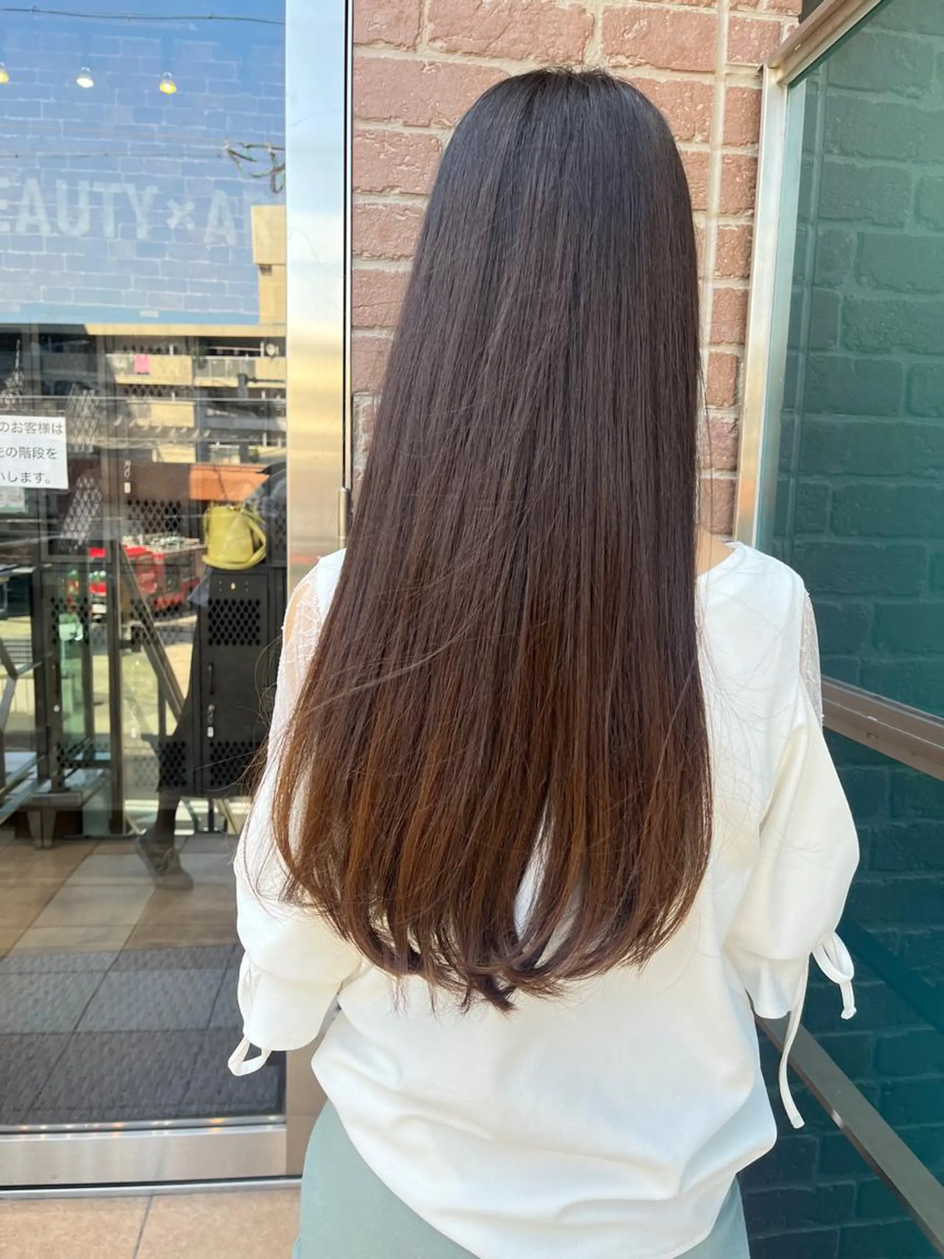 ロング カラー パーマ ヘアアレンジ メンズ キッズ ネイル マツエク・マツパ アイブロウ メンズパーマ ブラウンカラー ケアカラー 透明感カラー ピンクカラー 久木原 ゆりのヘアスタイル