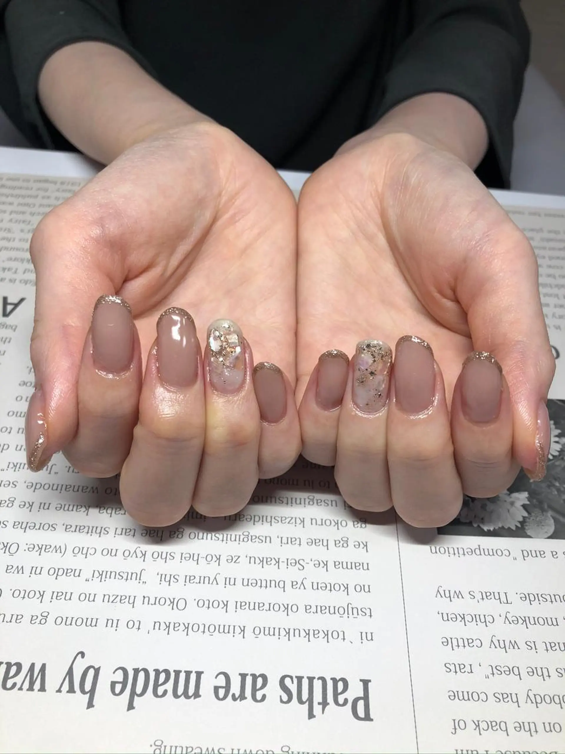 ネイル オフィスネイル 奥園 良恵のネイルデザイン