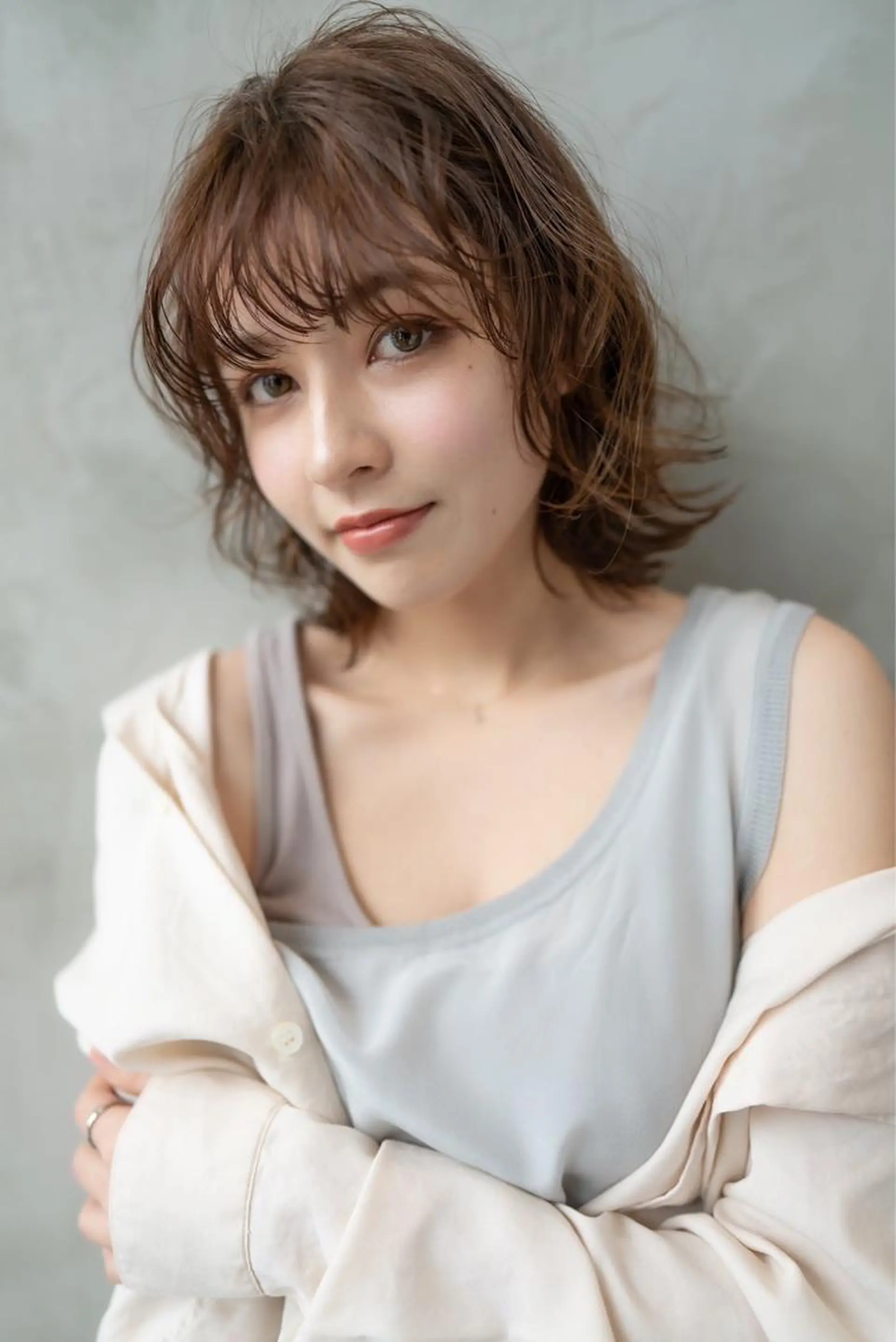 ミディアム カラー 韓国ヘア 店長NEGIのヘアスタイル