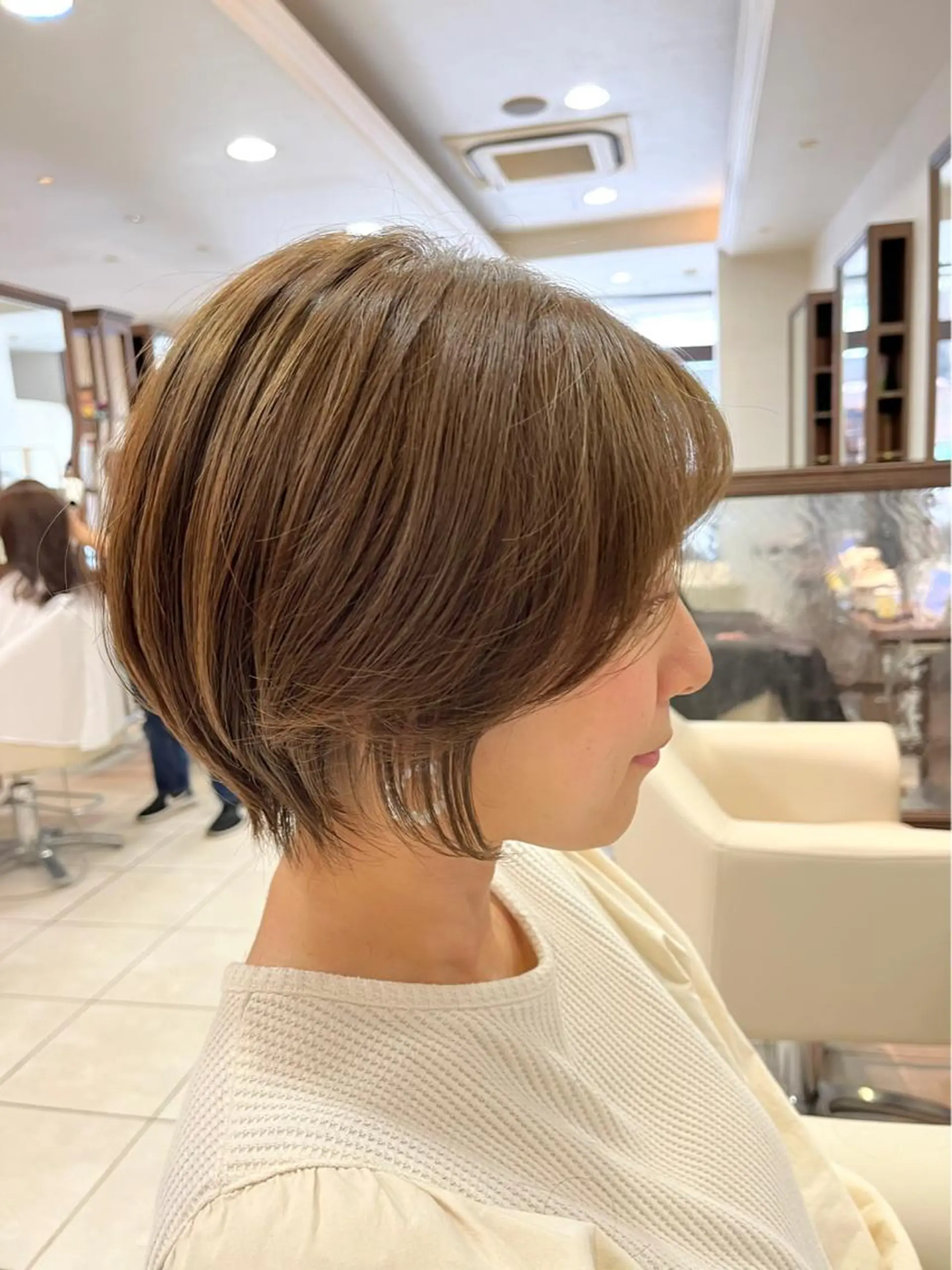 ショート ショートボブ ハンサムショート ボブ くびれヘア ハイライト カット ヘアカラー トリートメント ✨髪質改善・縮毛矯正 専門美容室マーベルのヘアスタイル