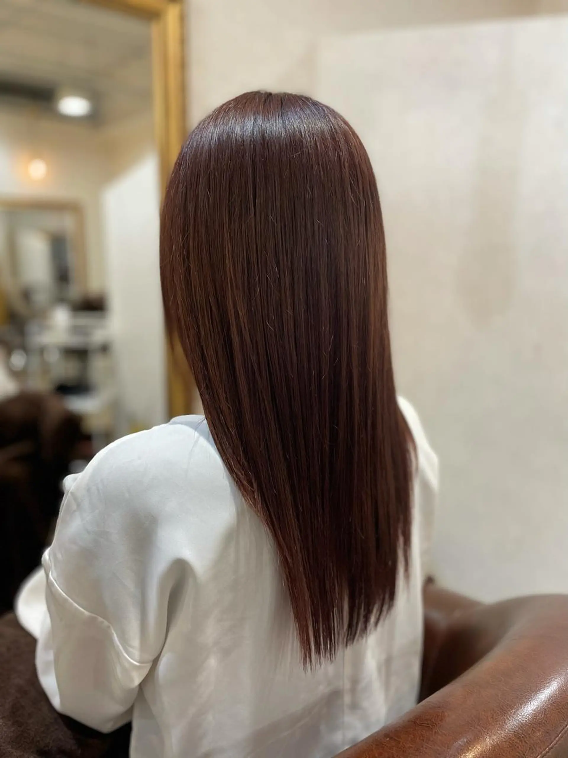 ロング カット ヘアカラー トリートメント Lusso店長 千崎慎介のヘアスタイル