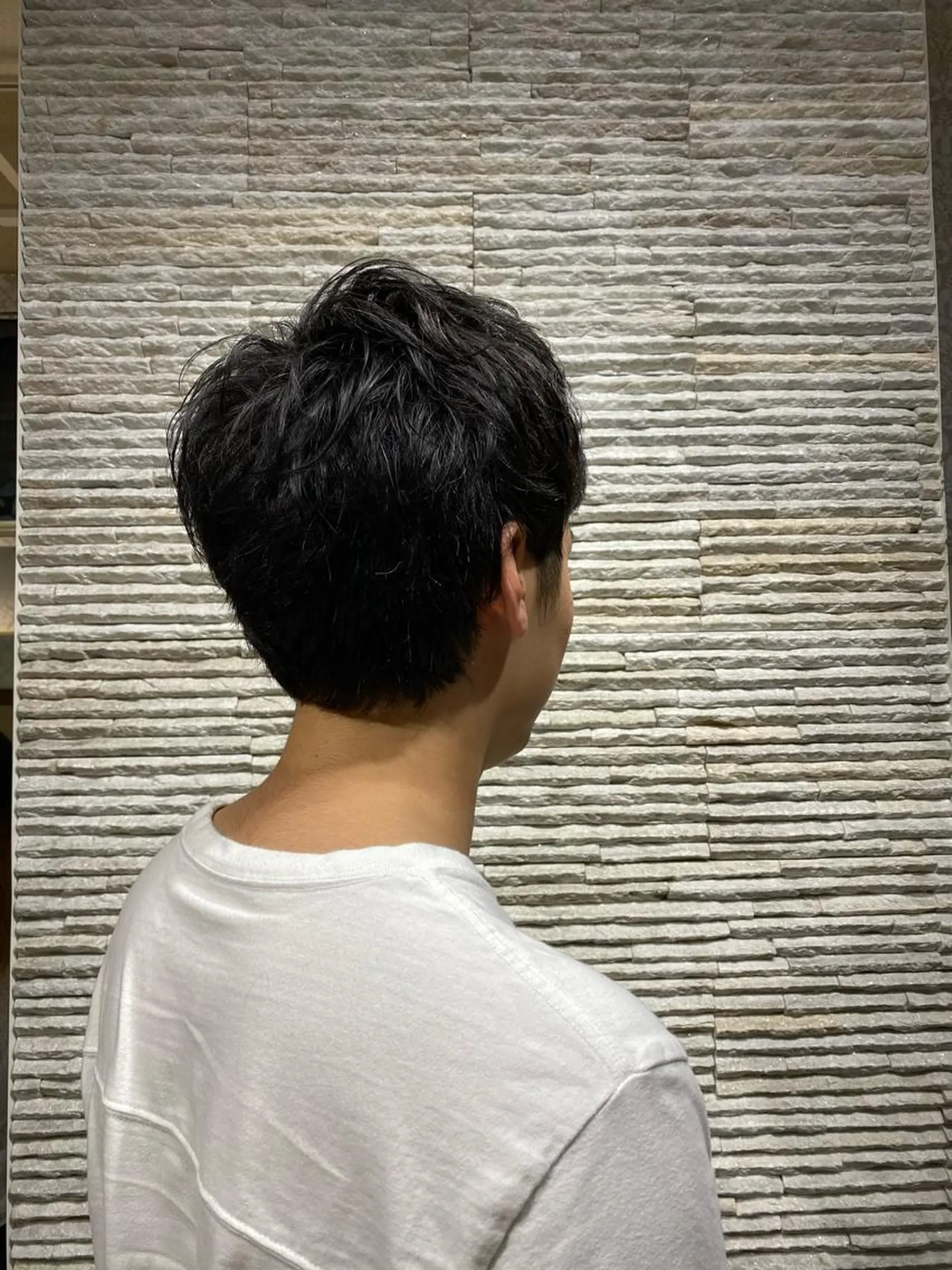 ショート メンズ アップバング ショートヘア カット ✨ハイトーン カラー福岡拓也✨のヘアスタイル