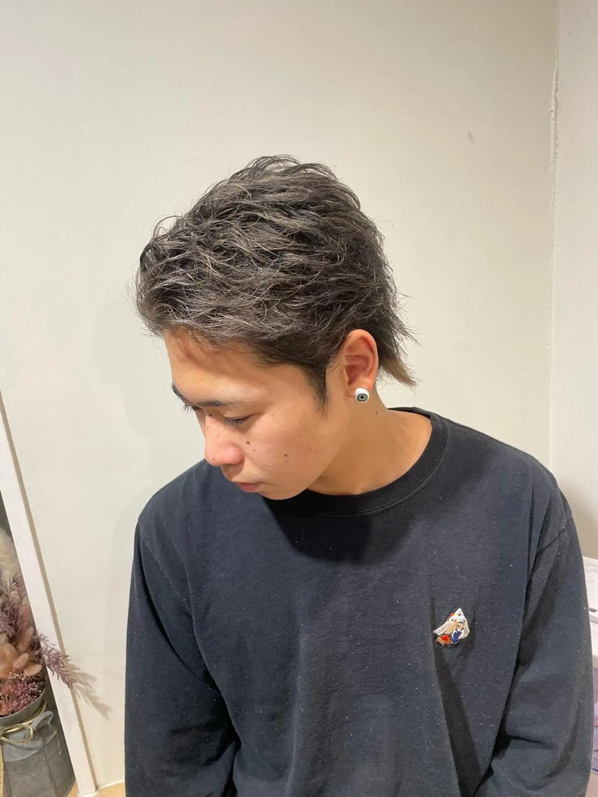 カラー メンズ メンズメッシュ メッシュ Le'a所属・渋谷/フェード/ 國分 翔のヘアスタイル