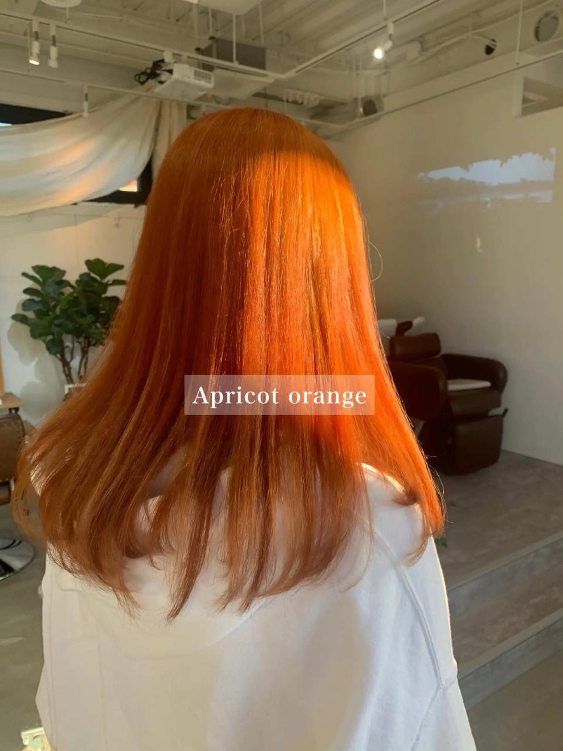 カラー ブリーチ ケアブリーチ オレンジ カット ヘアカラー 山本 晶大のヘアスタイル
