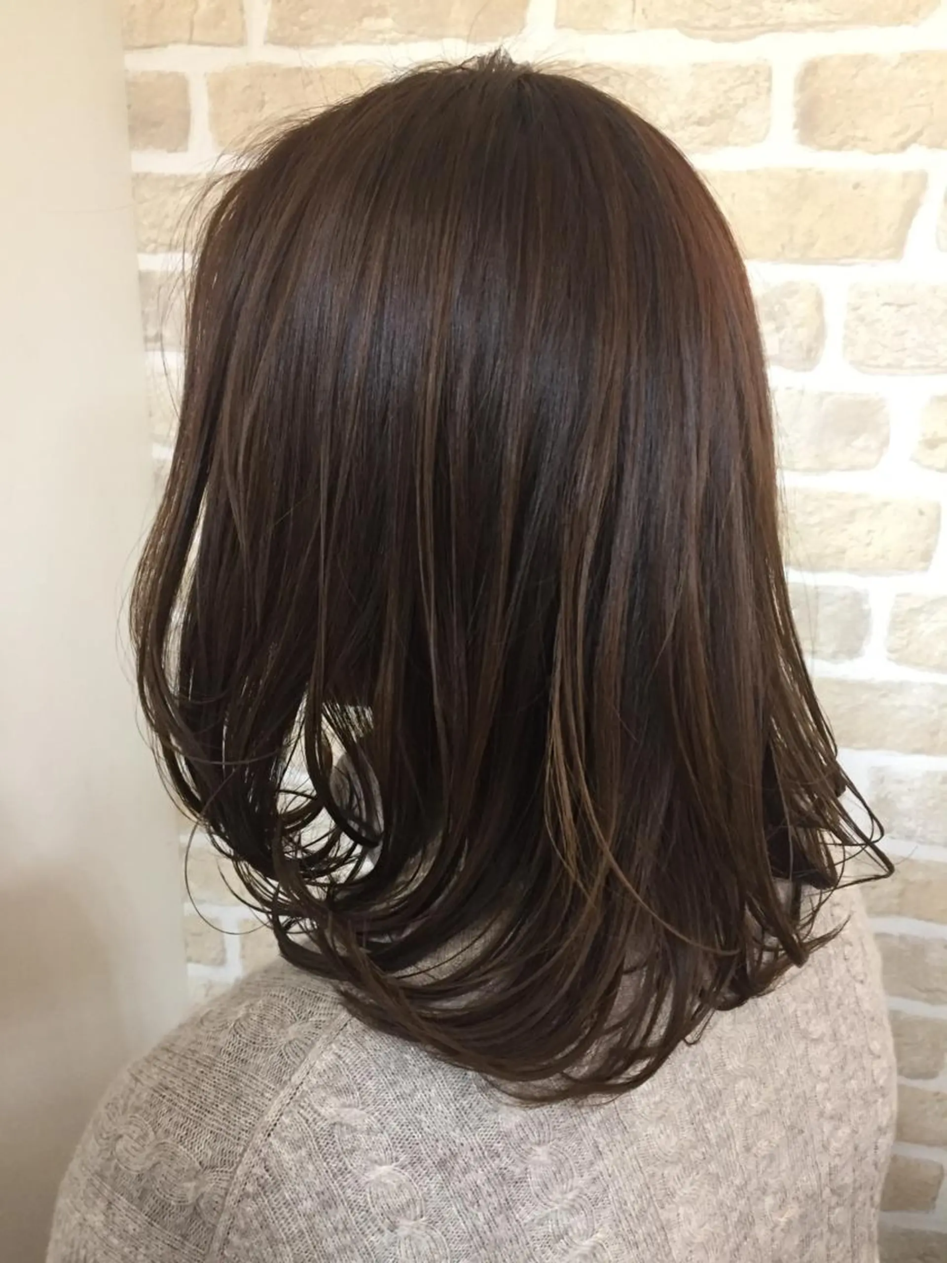 ミディアム カラー ヘアカラー トリートメント 髪質改善 LIME 長野駅のヘアスタイル