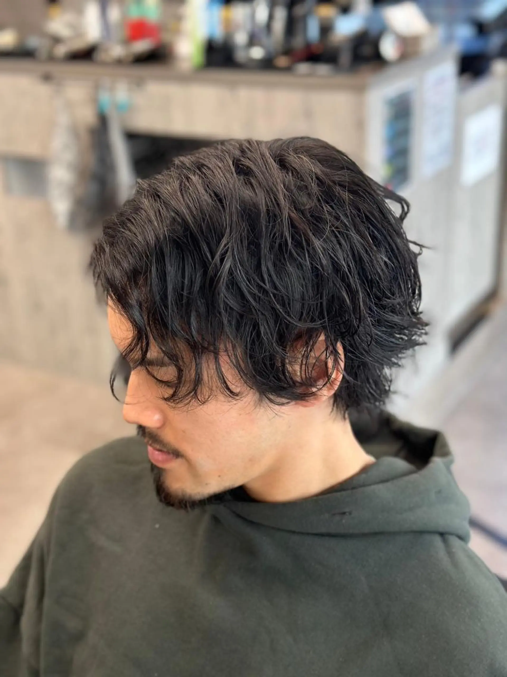 ミディアム ミディアムパーマ 💈BARBER💈 谷口　大喜のヘアスタイル