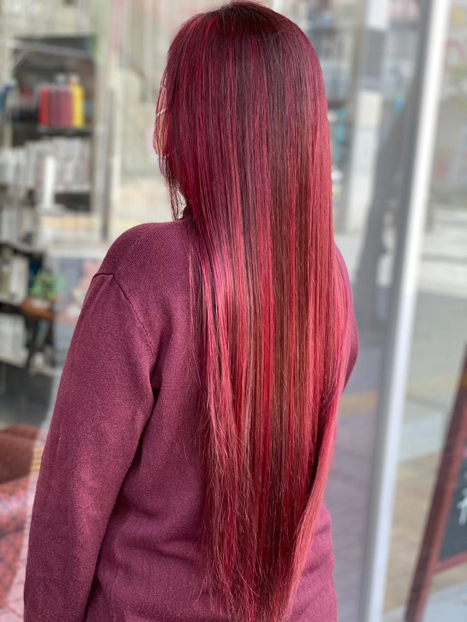 ロング カラー ハイライトカラー ハイライト デザインカラー✨新倉 佑奈のヘアスタイル