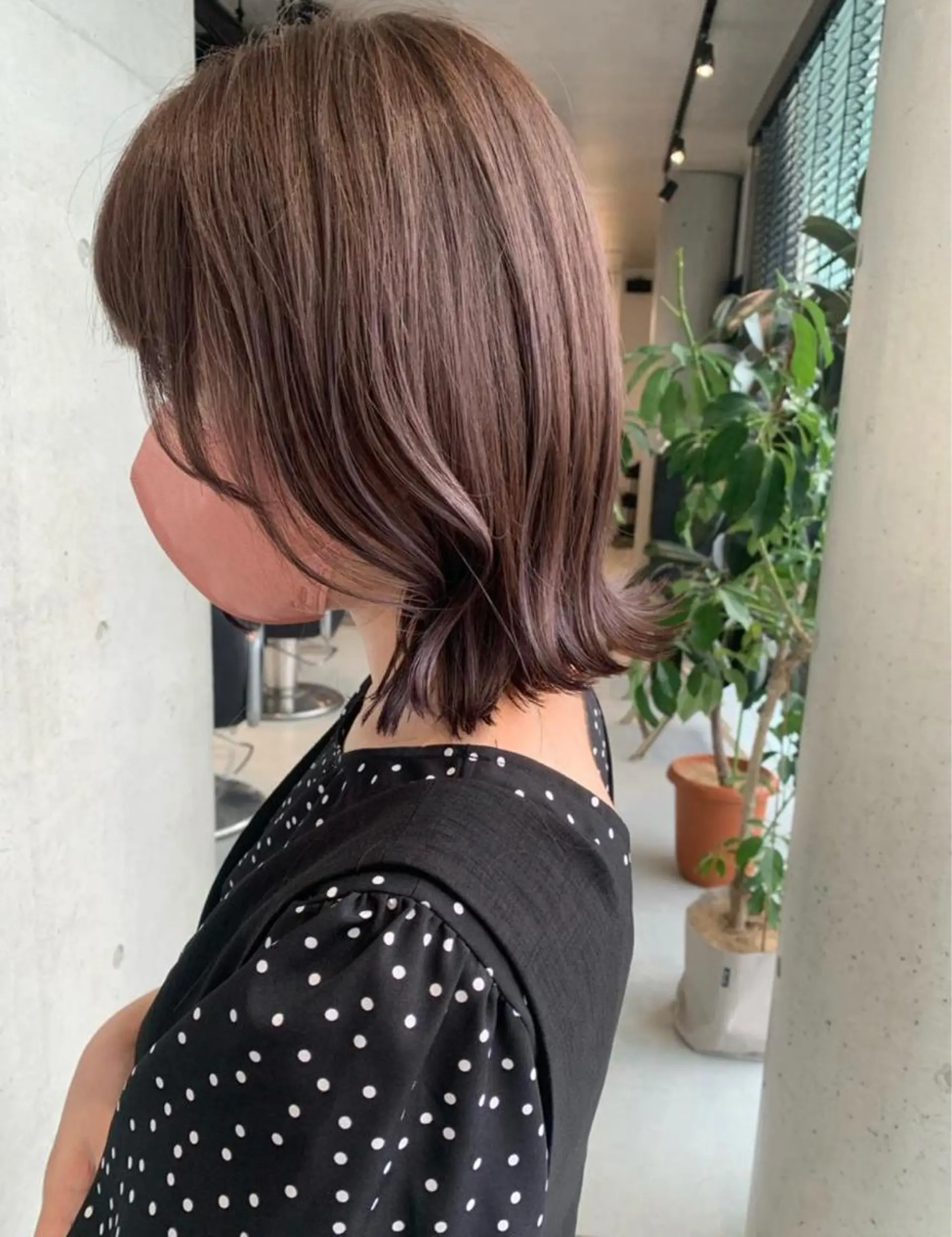 ロング カラー パーマ ヘアアレンジ カット トリートメント 透明感/オリーブ/ グレージュ/YUKAのヘアスタイル