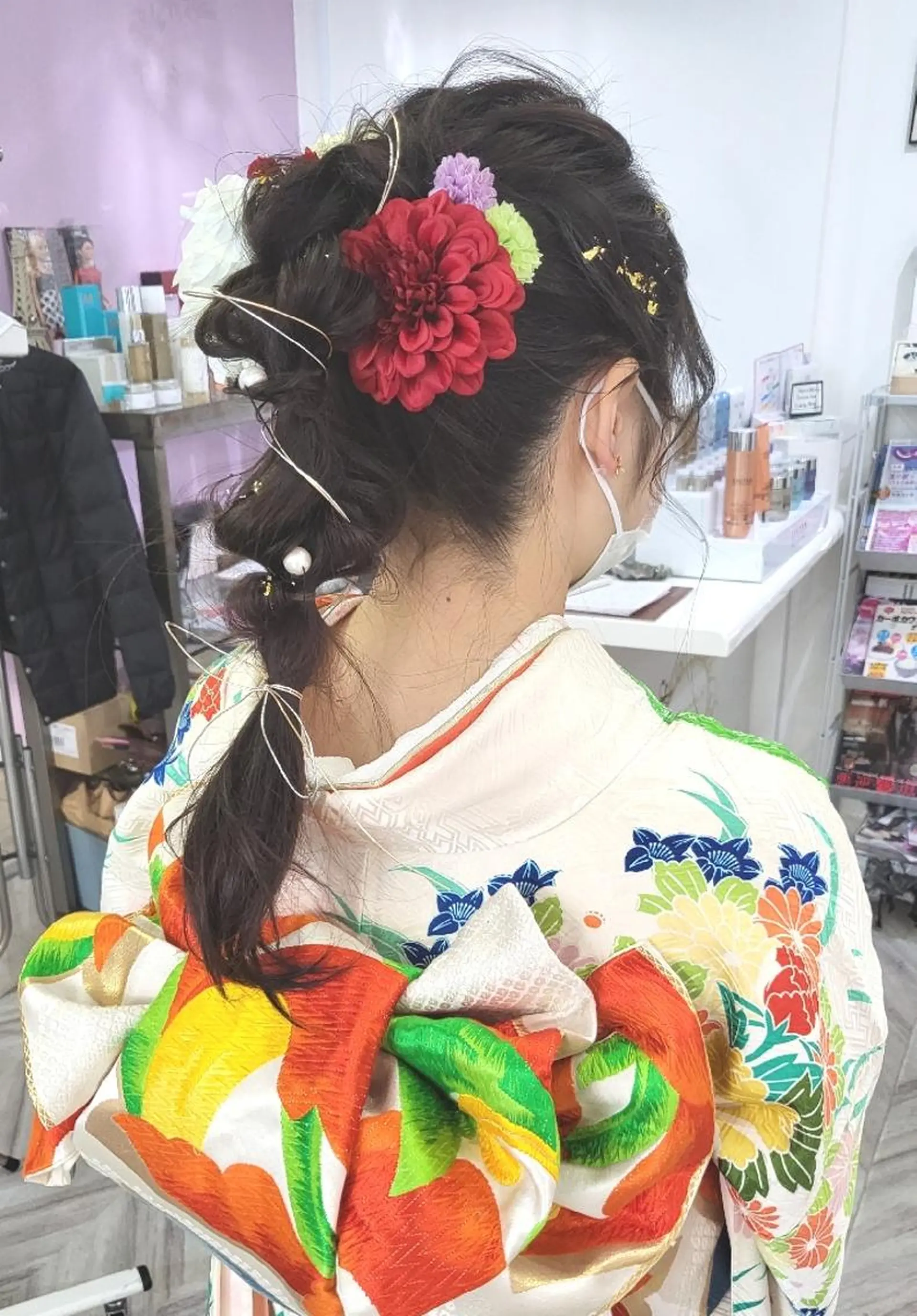 ロング カラー ヘアアレンジ ナカシマ  アユミのヘアスタイル