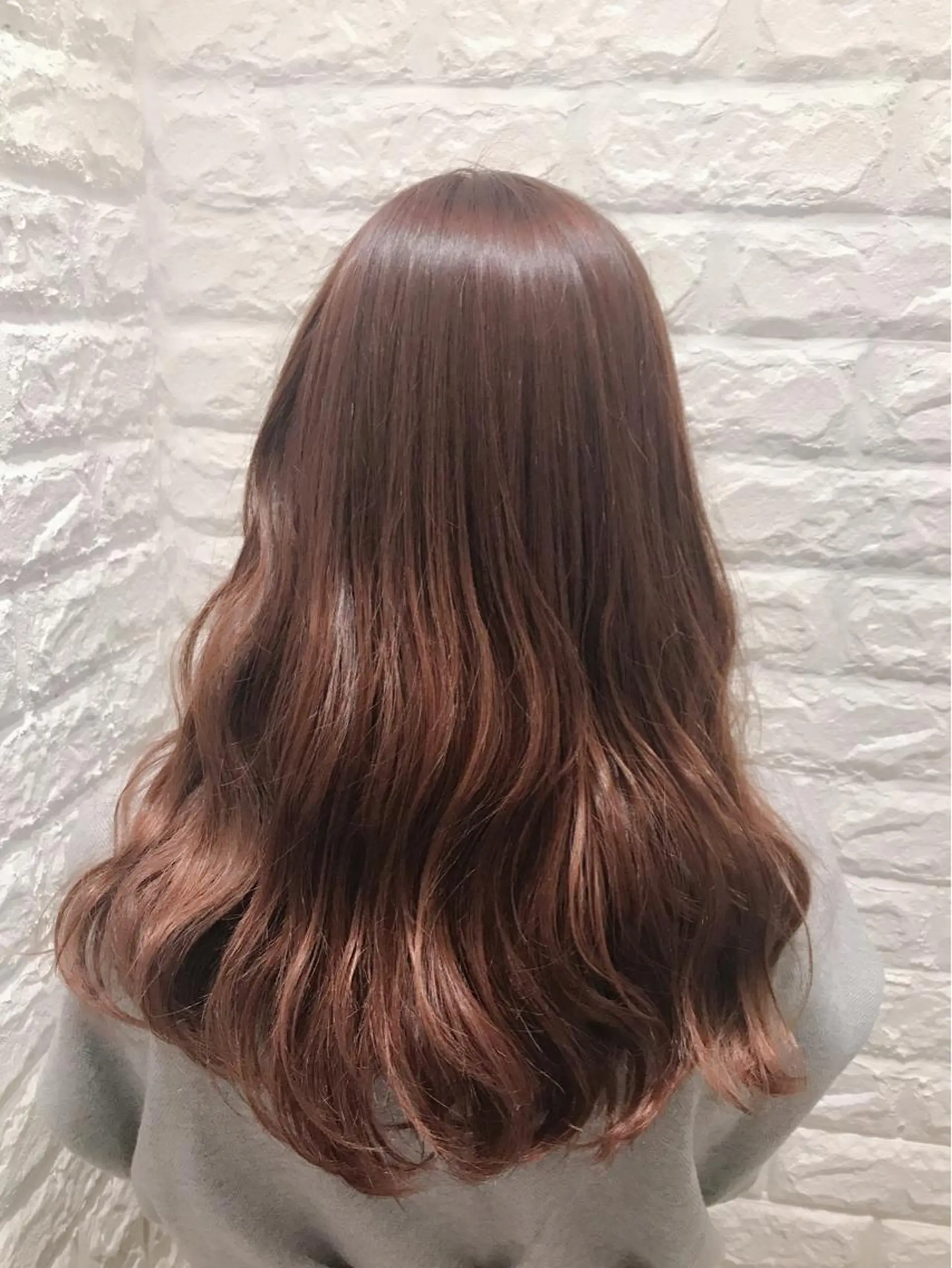 ロング カラー ピンクカラー 個室で似合わせ好印象 🧡外山弥千代のヘアスタイル