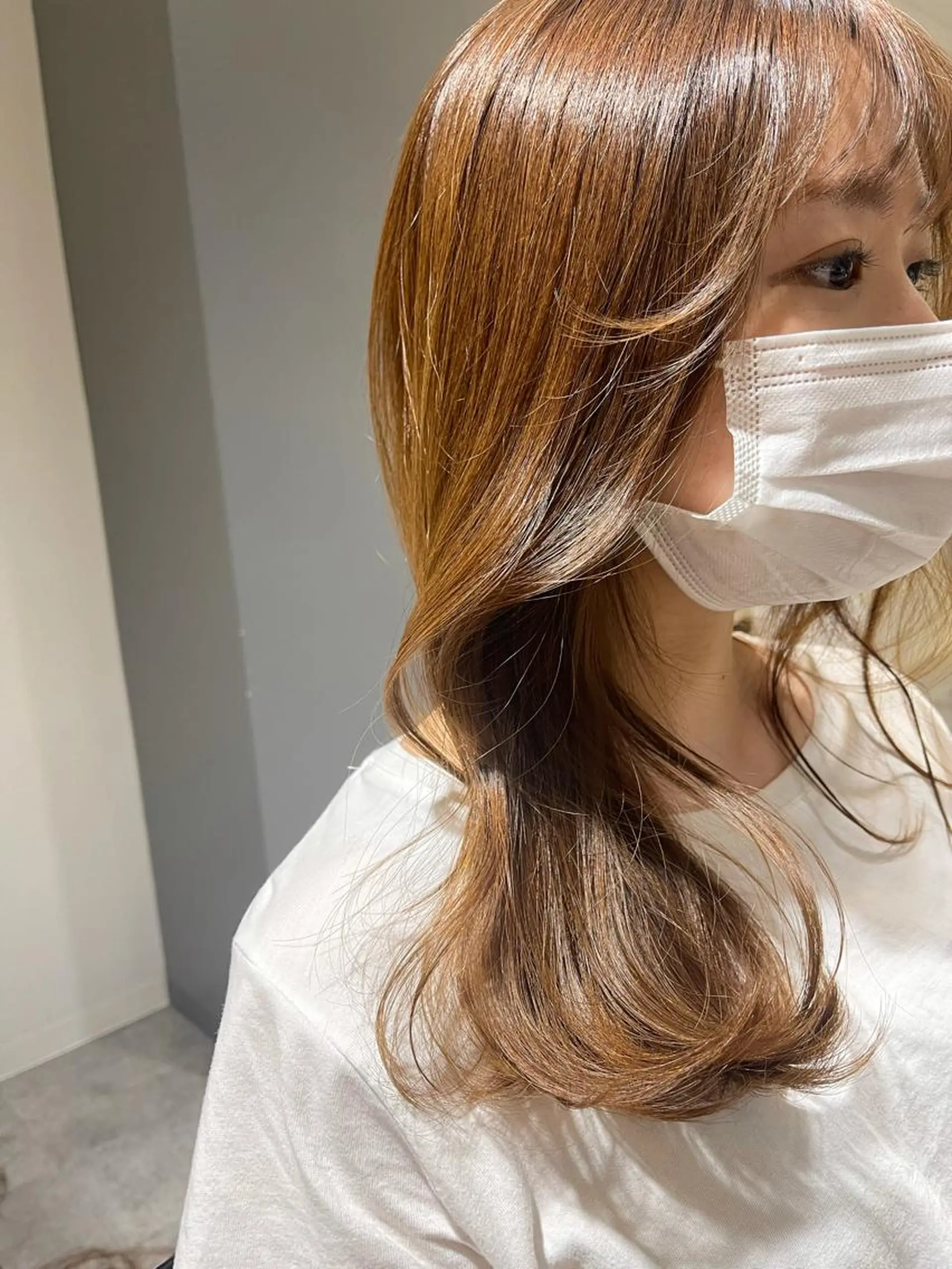 ミディアム 久保 明日香のヘアスタイル