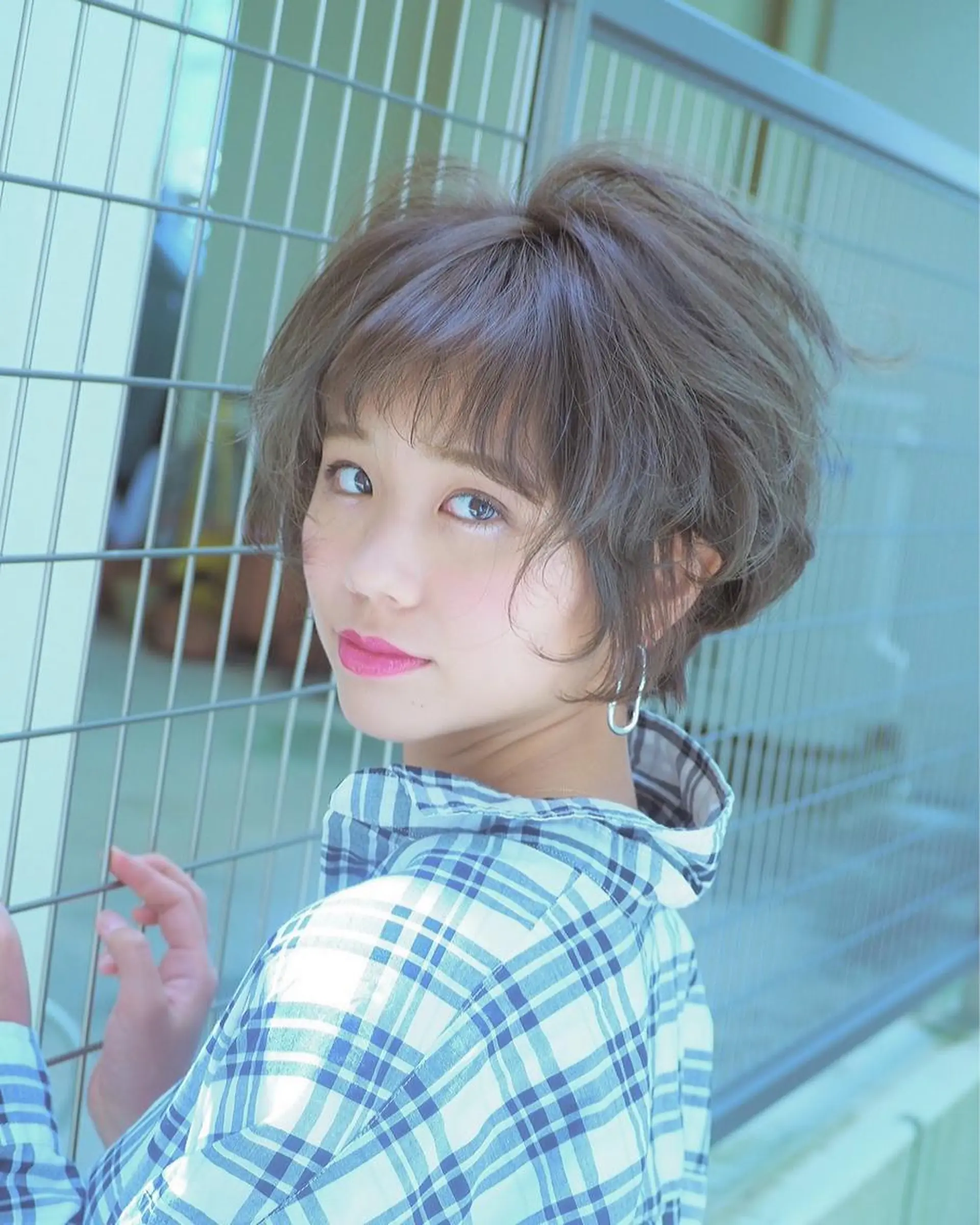 ショート カラー イルミナカラー カット ヘアカラー grand juteのヘアスタイル