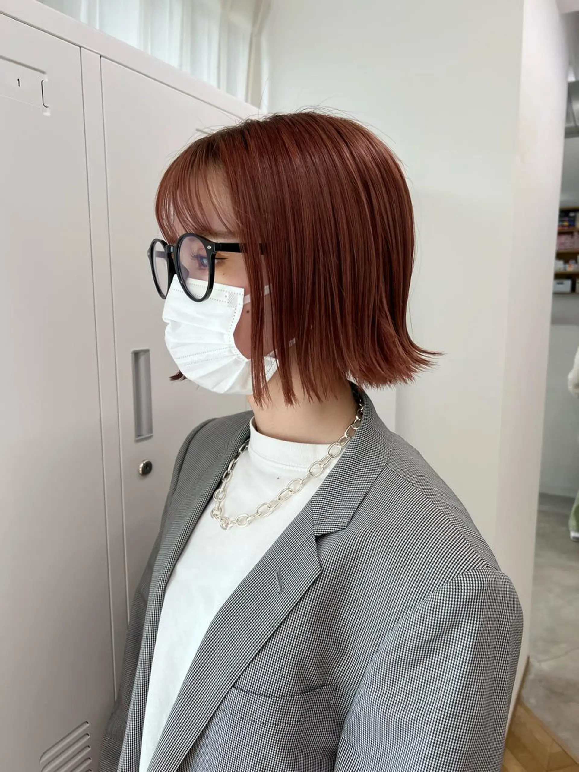 ショート カラー ボブ funa/京都河原町 /艶髪/暖色のヘアスタイル